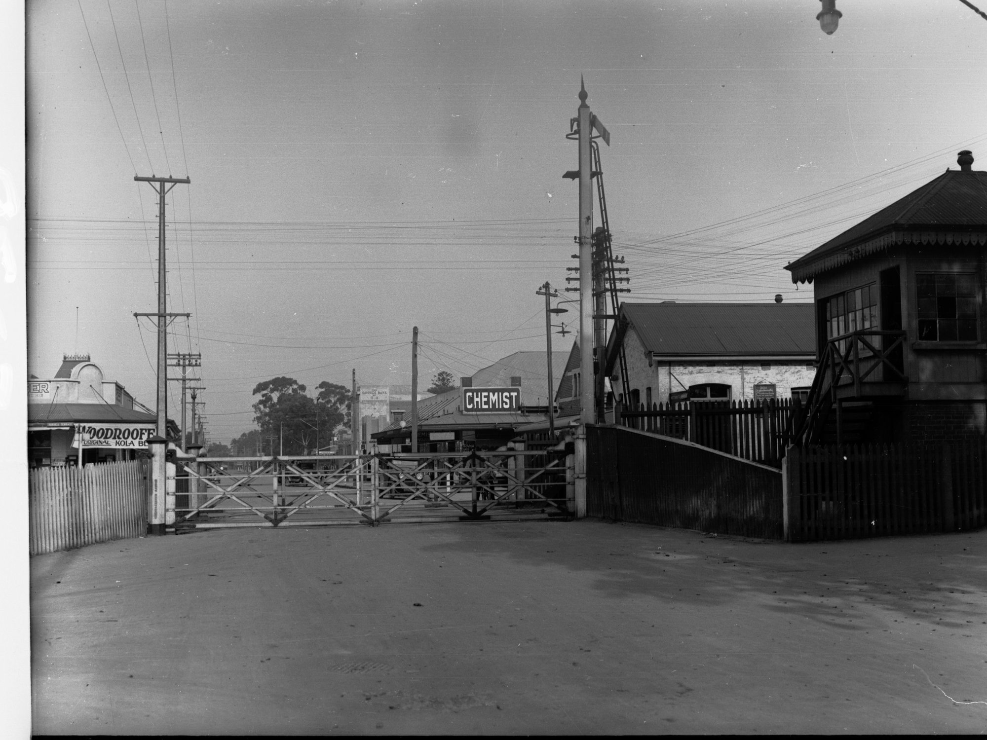 Street in Woodville Showing Chemist and Delicatessen, Woodville Road, Woodville Looking North