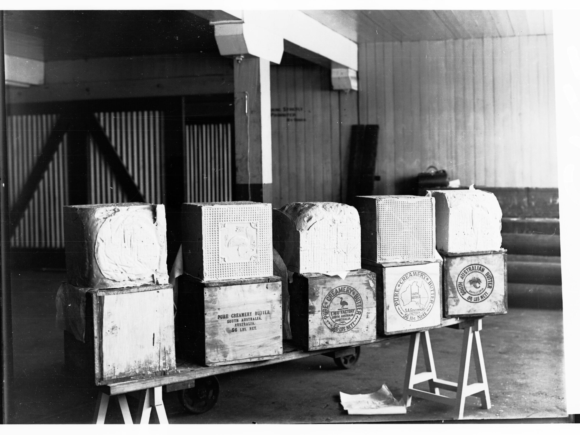 Butter at the Government Export Depot at Port Adelaide