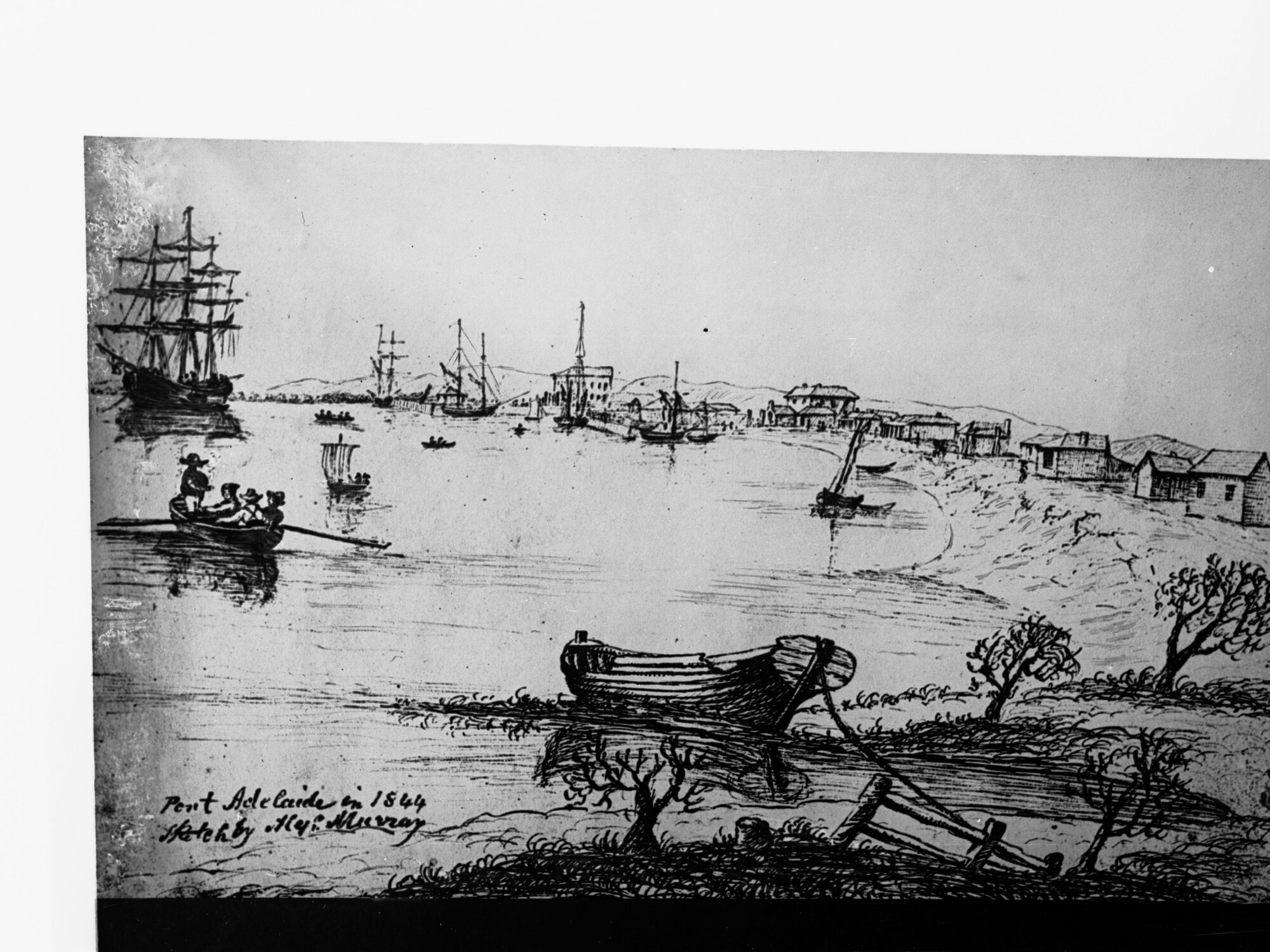Sketch of Port Adelaide in 1844 (Murray) - copied for Harbours Board on 18 May 1923
