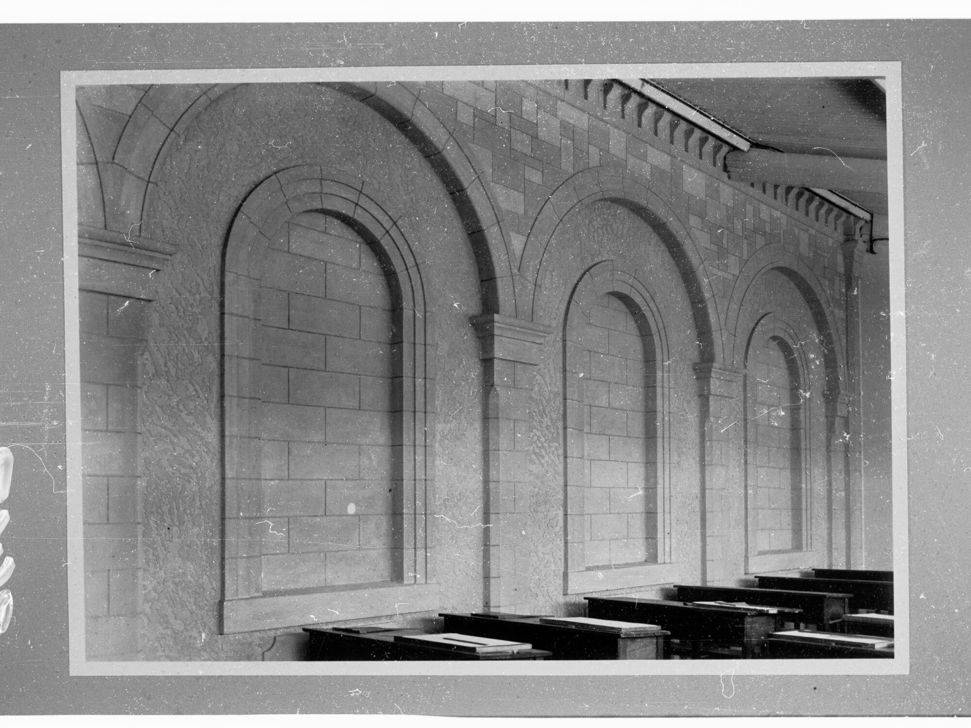 Reconstruction training school - Education Dept. - stone arches