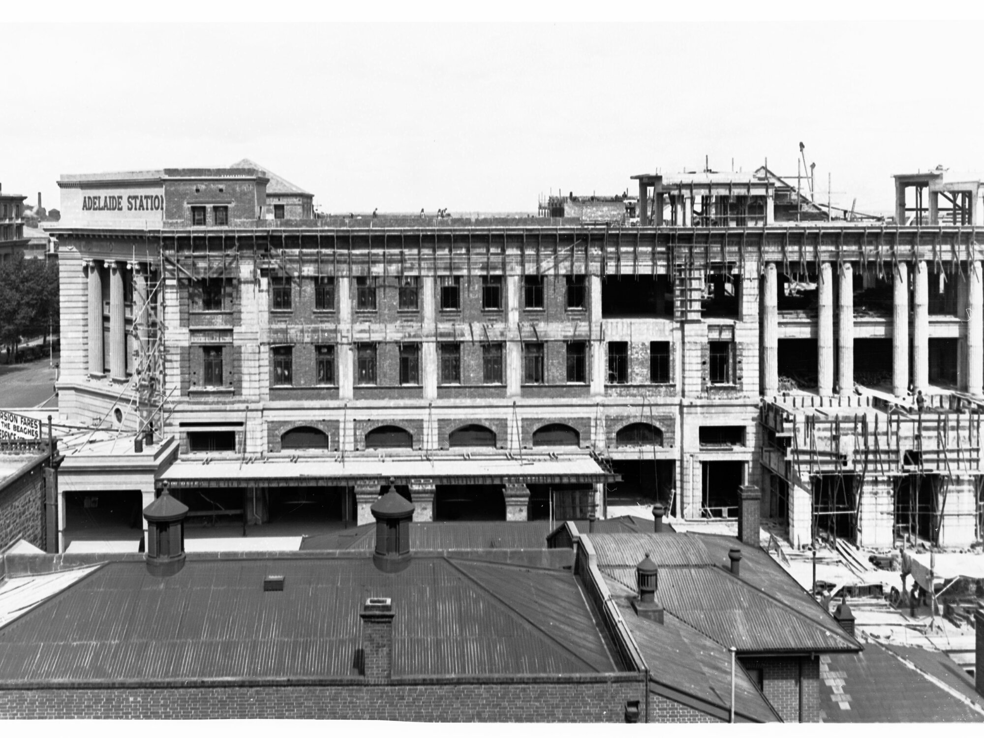 Construction Work on Adelaide Railway Station