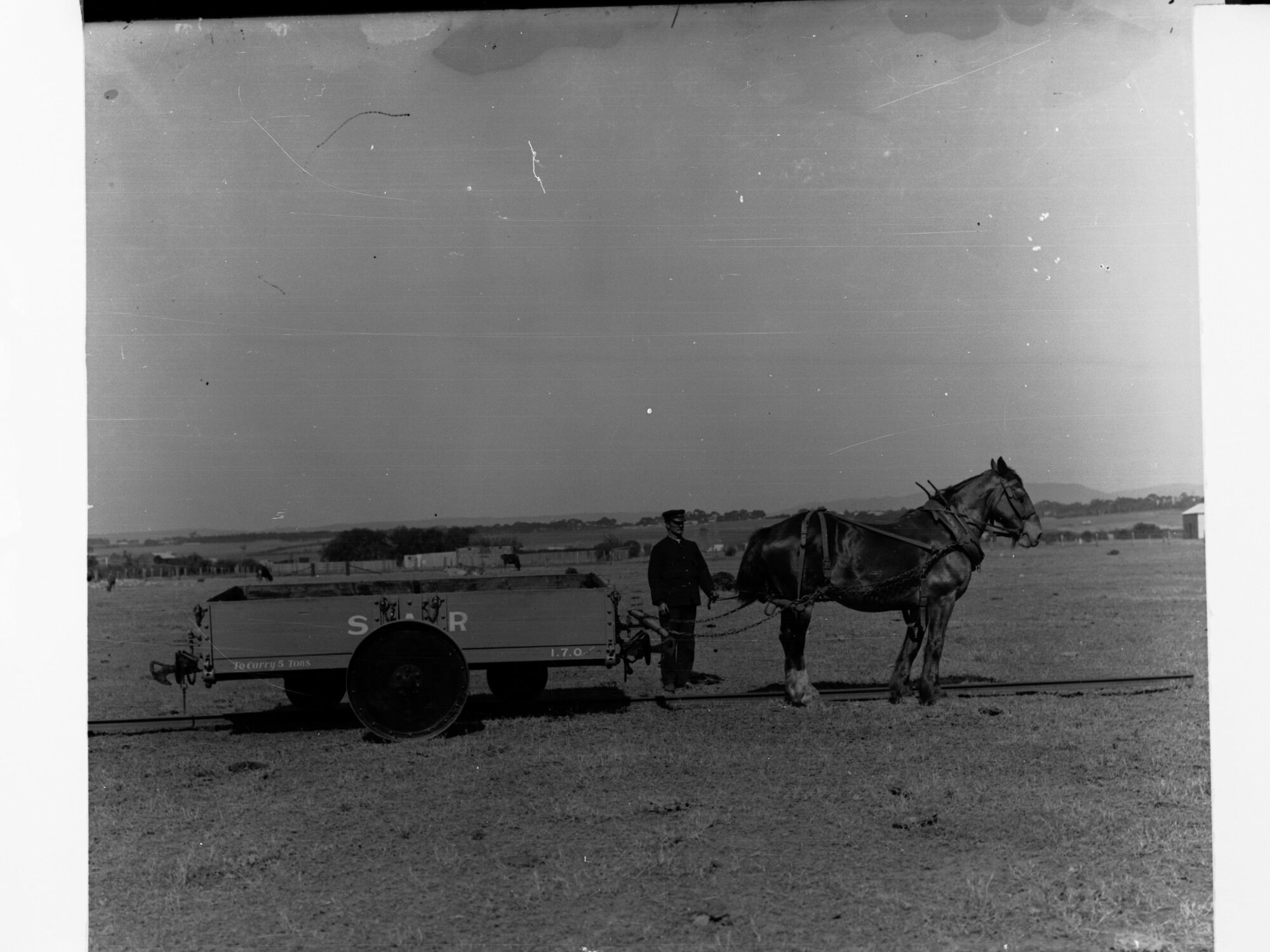 South Australian Railways Monorail Horse Drawn Truck