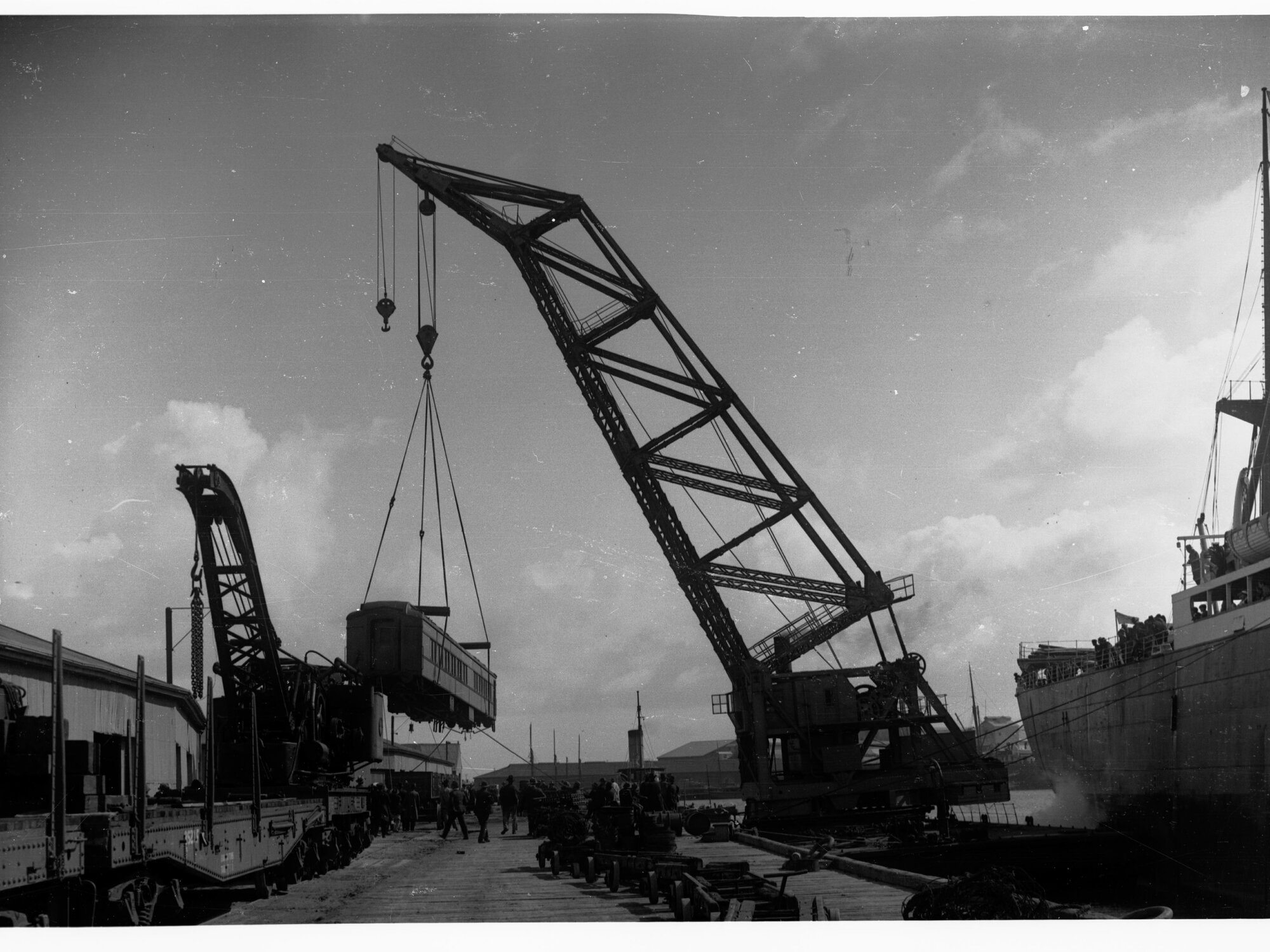 Unloading Pullman Dining Car at Port Adelaide