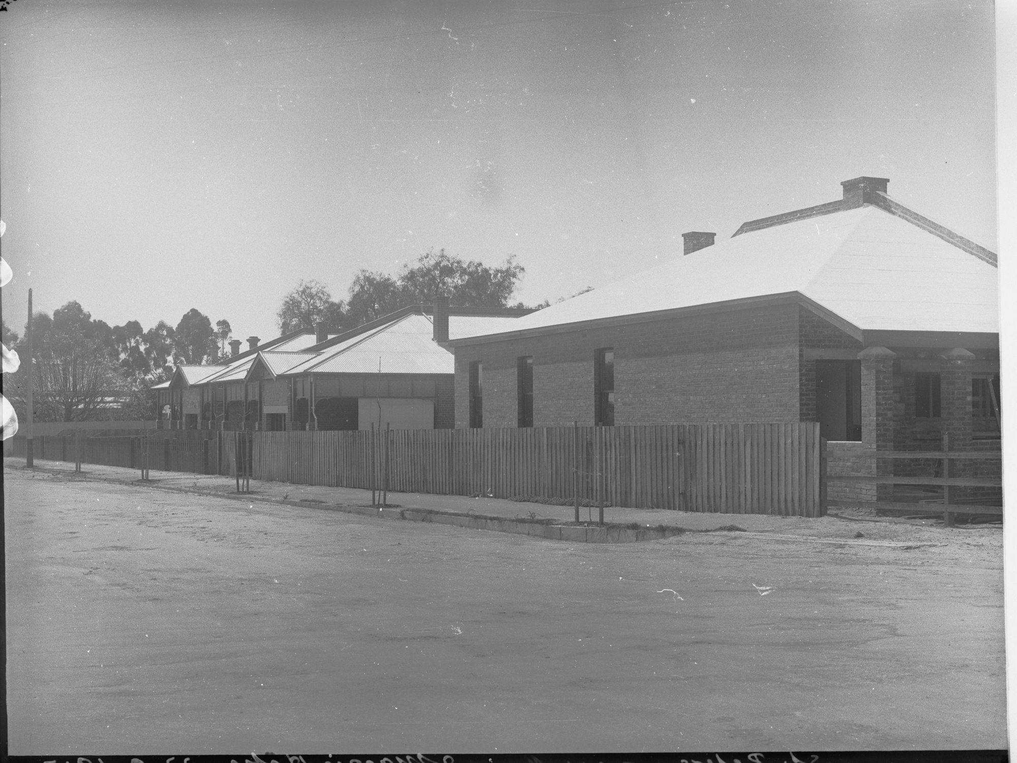 House fronts at Baliol Street, St Peters, South Australia near Maid and Magpie Hotel 