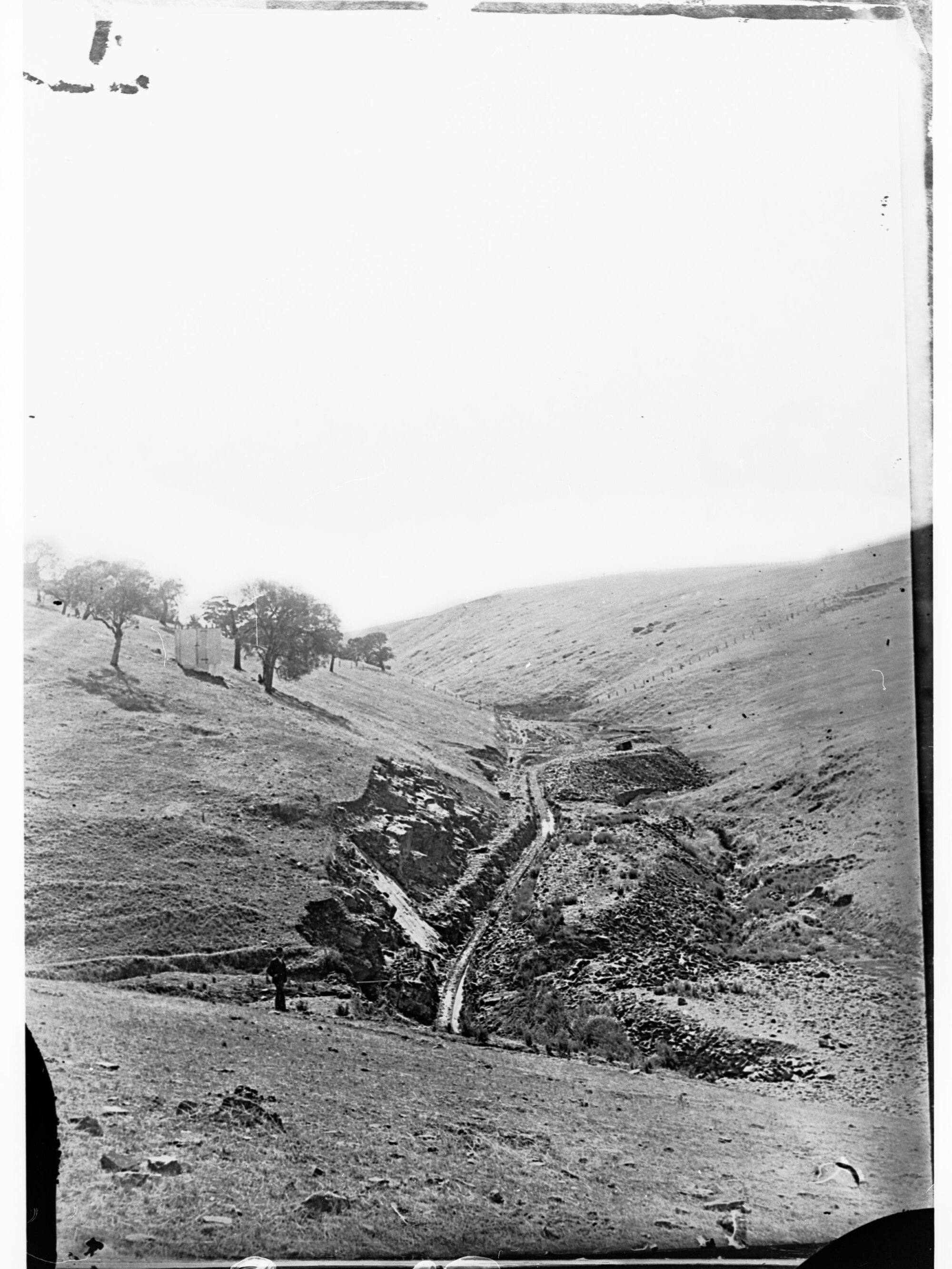 Happy Valley Waterworks - man in front of the water channel
