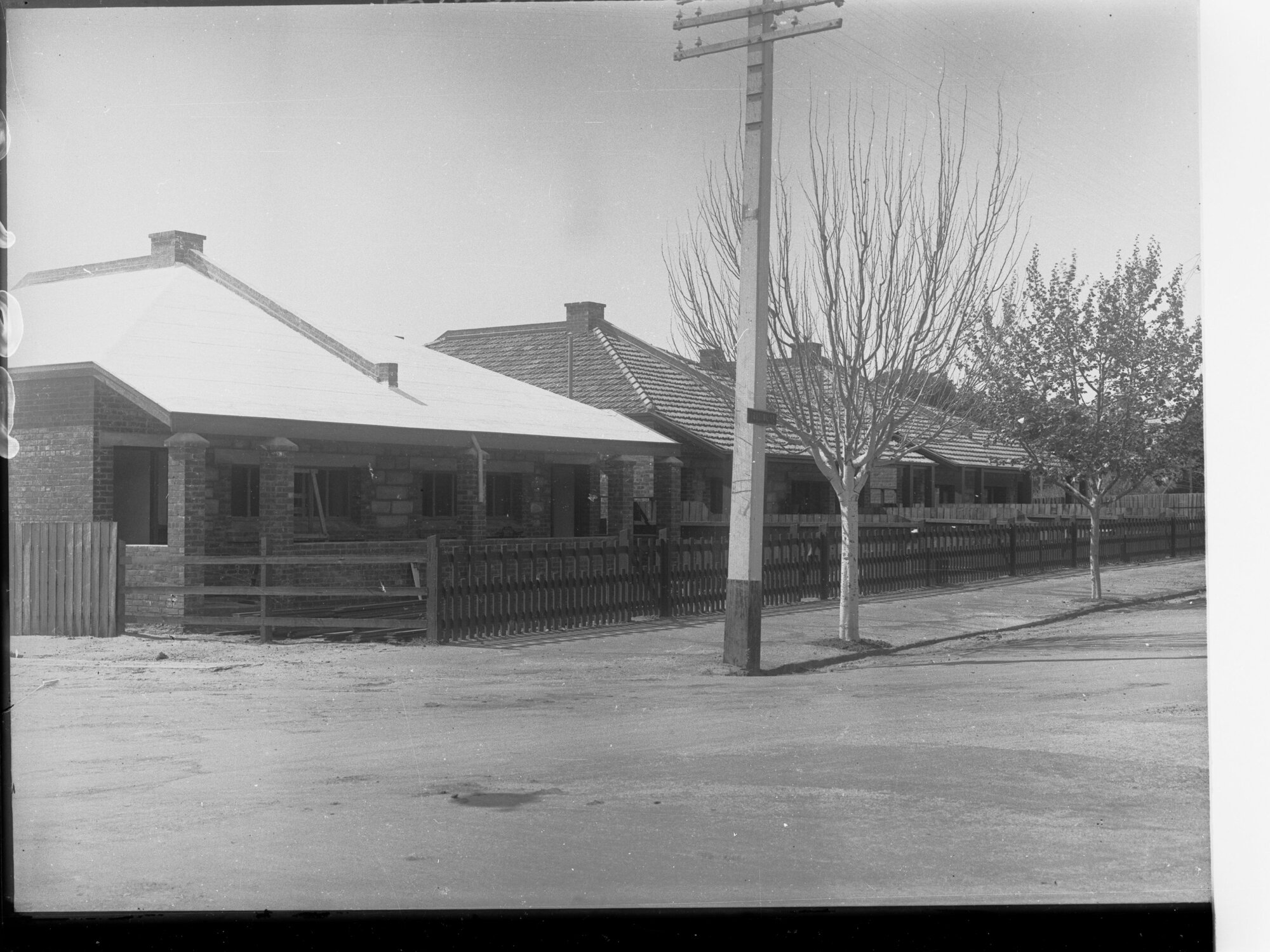 House fronts at Baliol Street, St Peters, South Australia near Maid and Magpie Hotel 