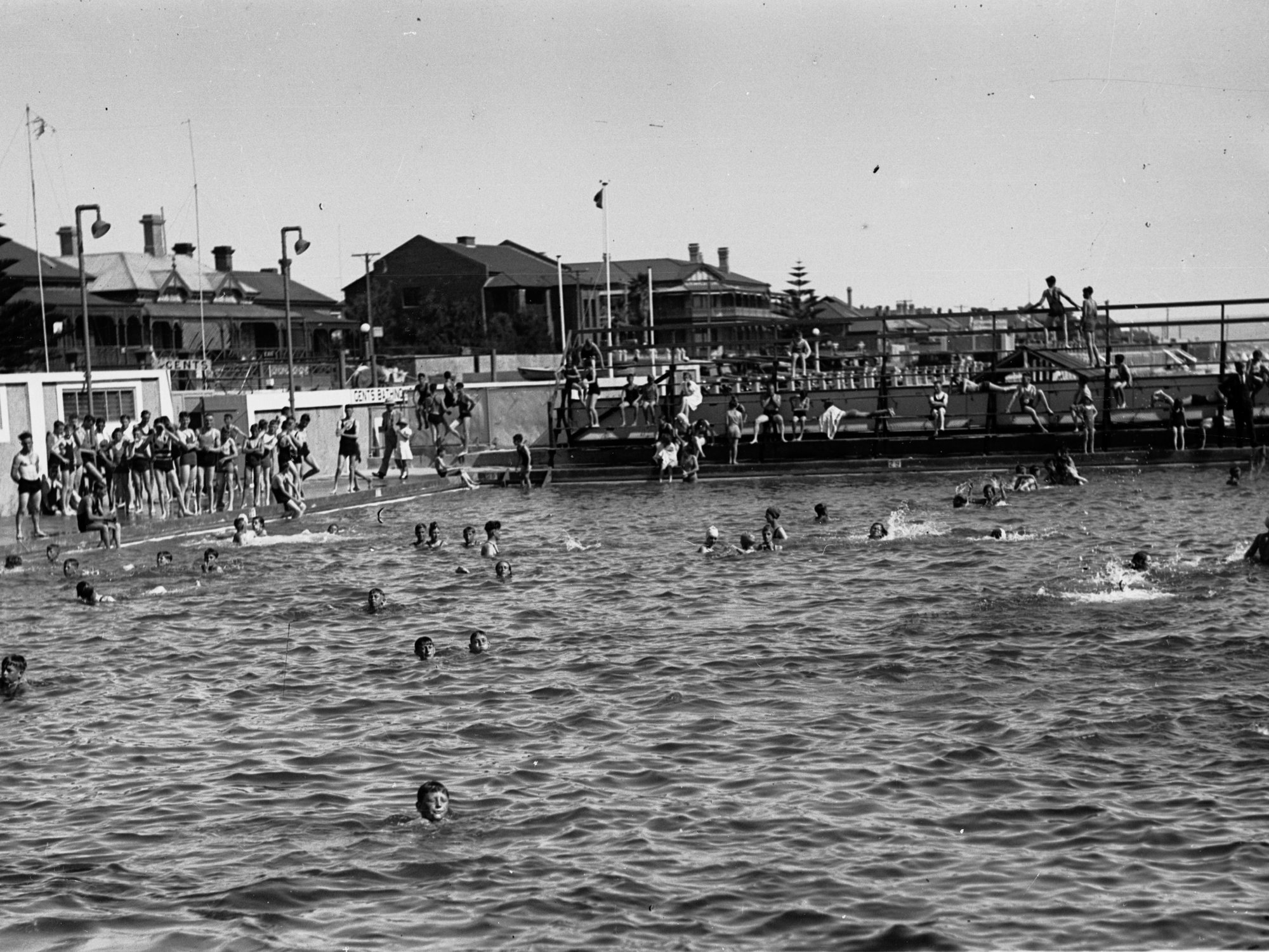 Swimming at Henley Beach, South Australia