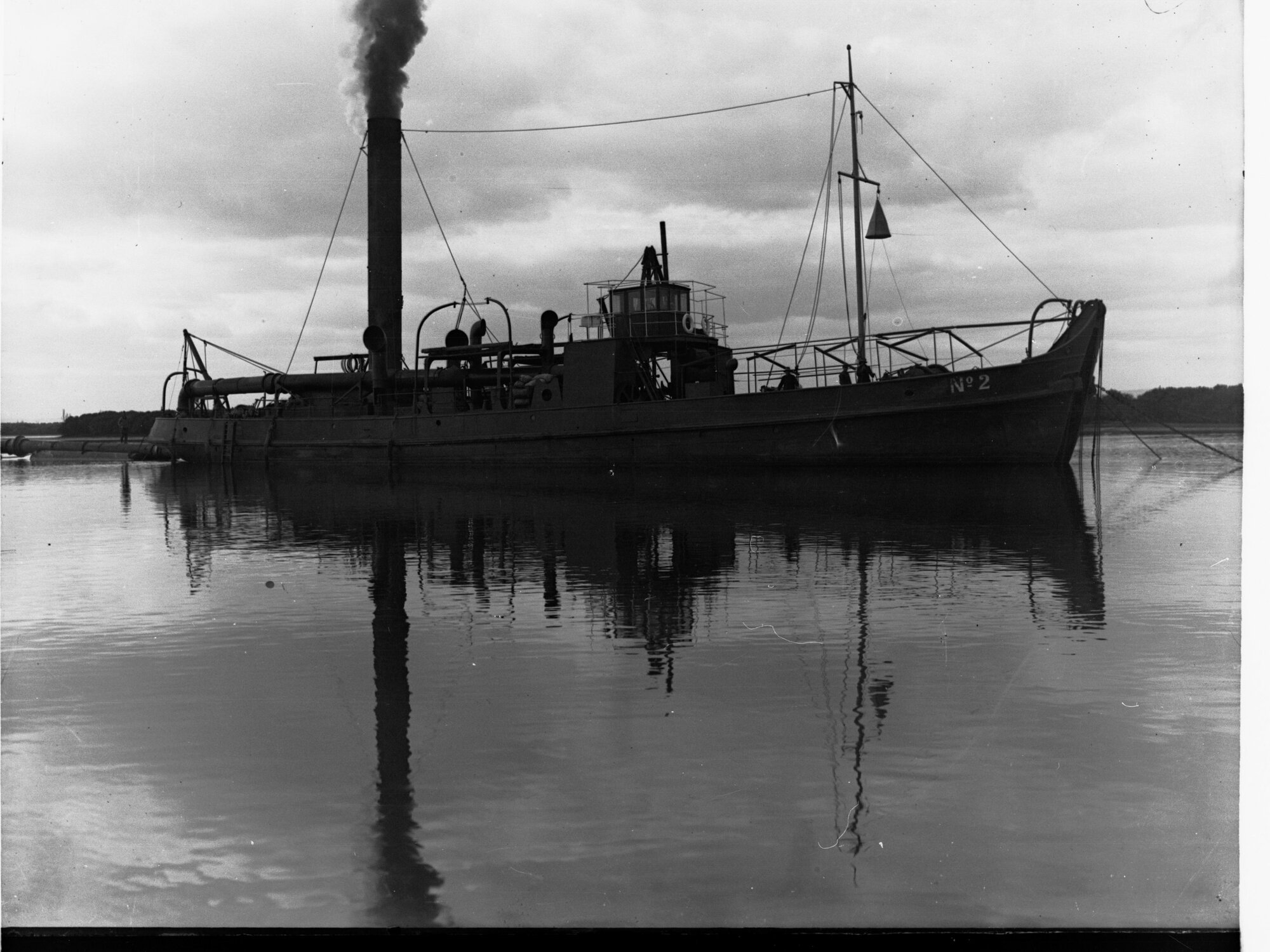 The steam dredge 'South Australian' on Port Adelaide River