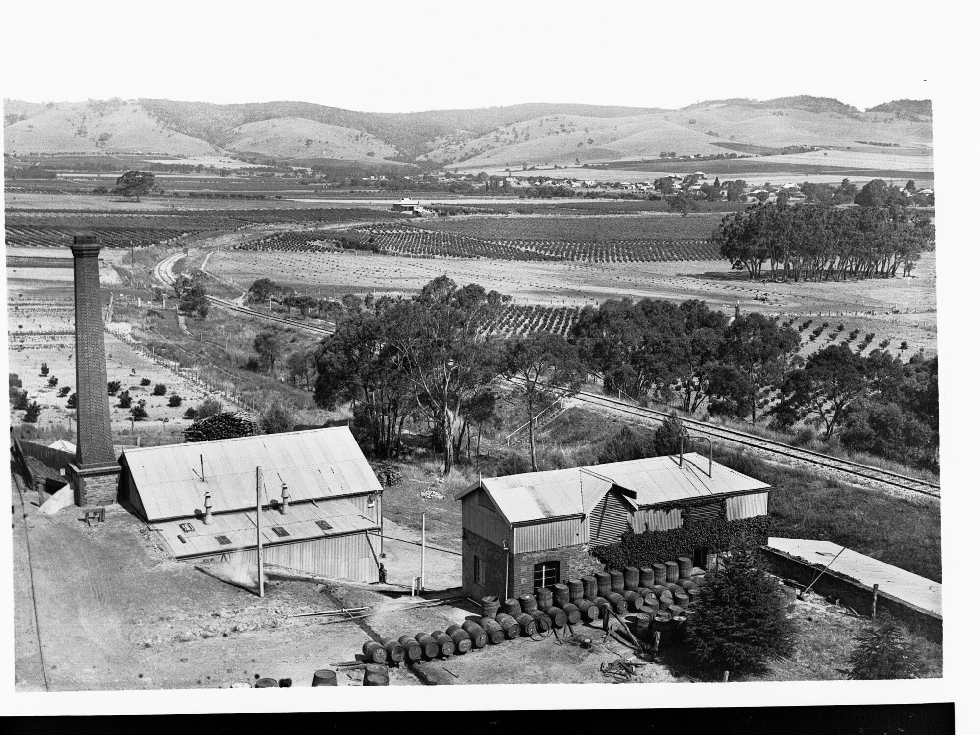 View from Chateau Tanunda Bethany in Distance