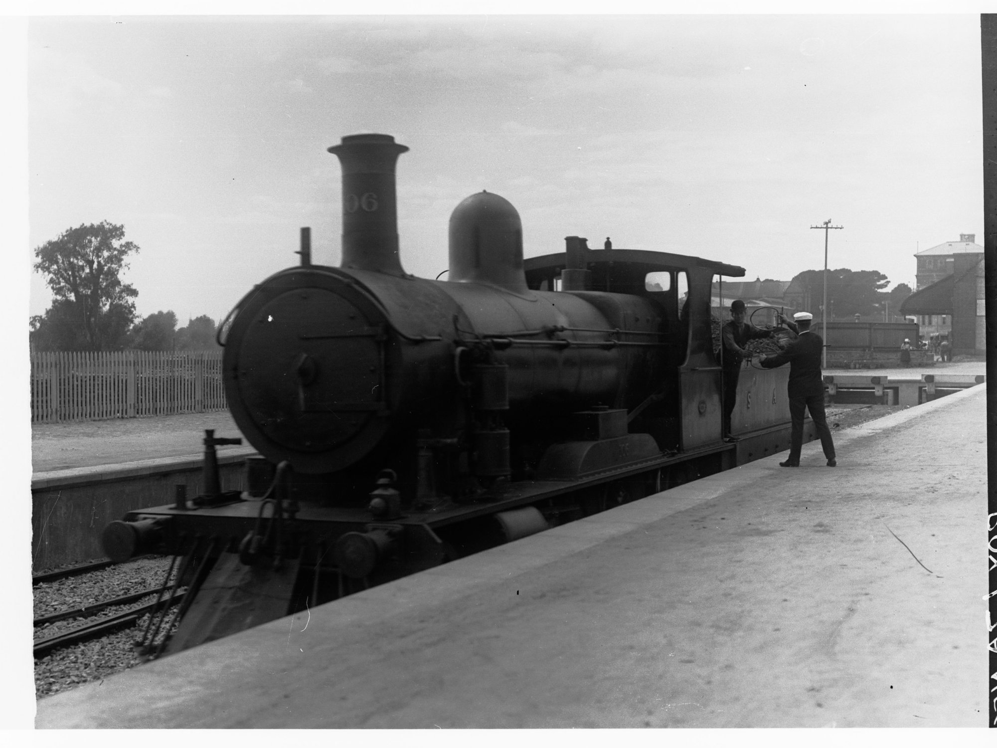Locomotive engine near Islington Station