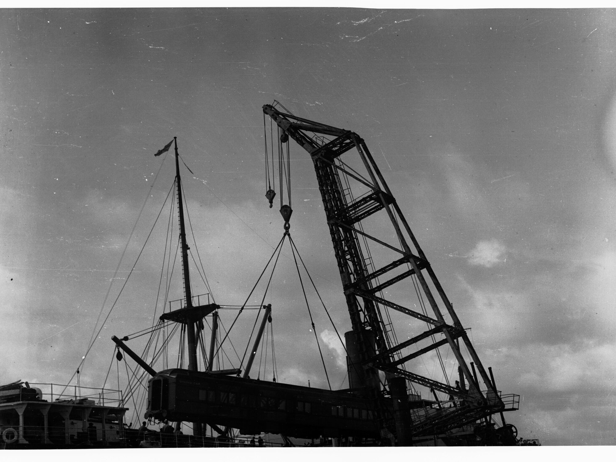 Unloading Pullman Dining Car at Port Adelaide