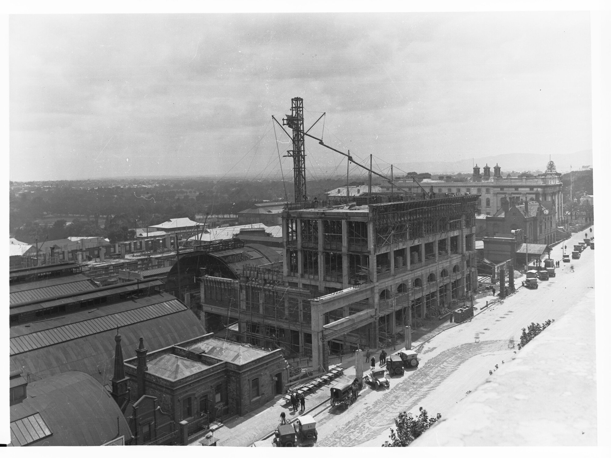 Construction of Adelaide Railway Station