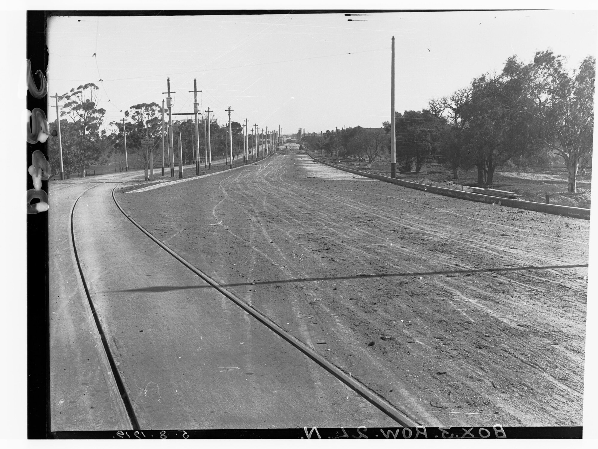 Road to Port Adelaide - city end (corner North Terrace, West Terrace and Port Road, facing WNW)