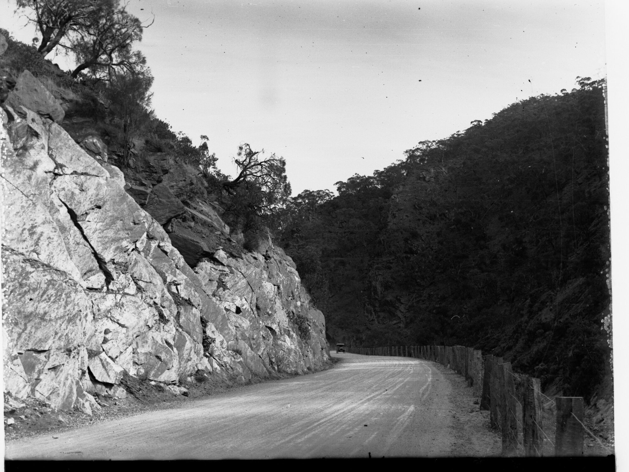 Torrens Gorge Road Showing Automobile