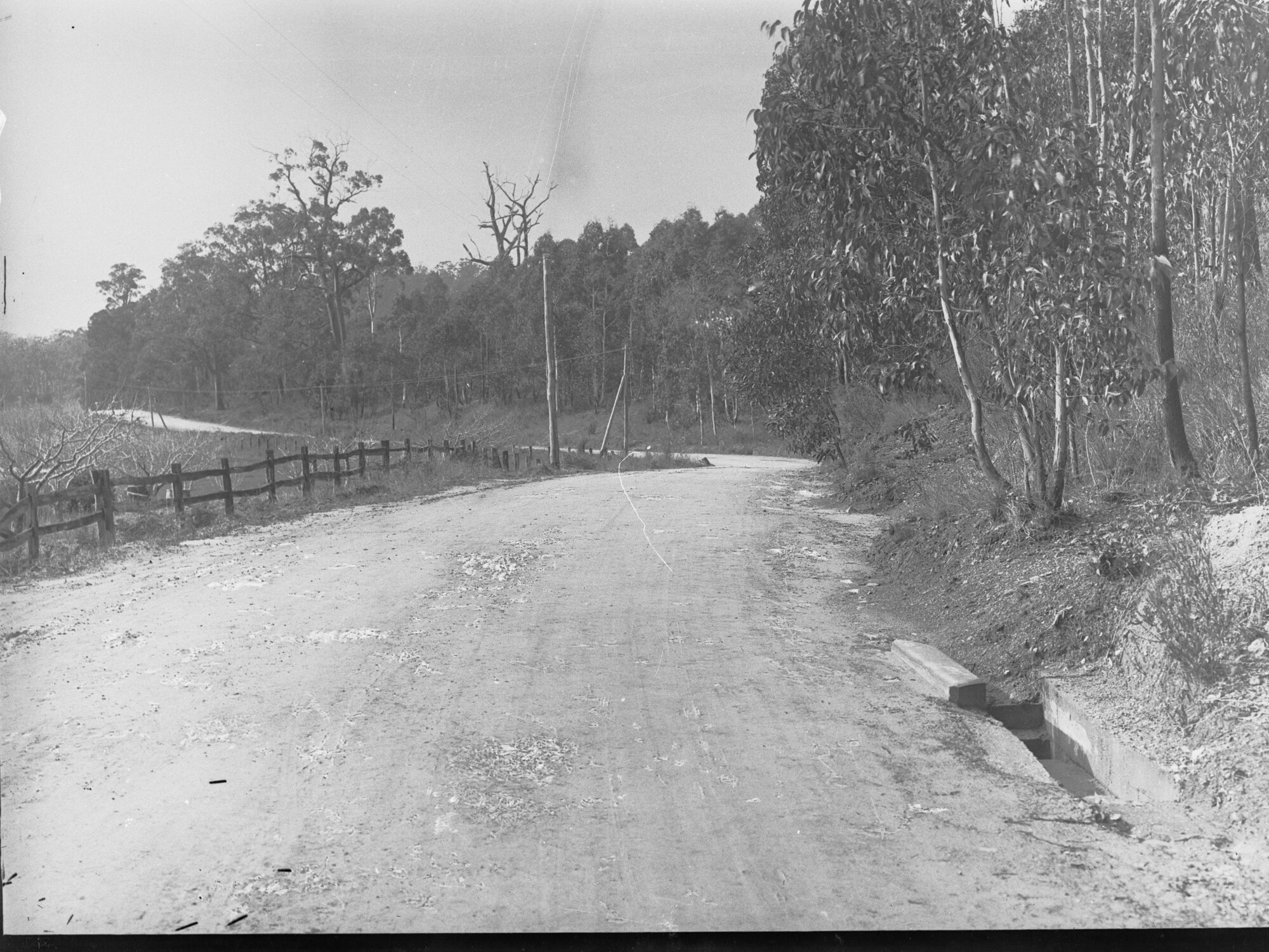 Reconstructed road at Forest Range (Plate 1, Second Annual Report 1918-19)