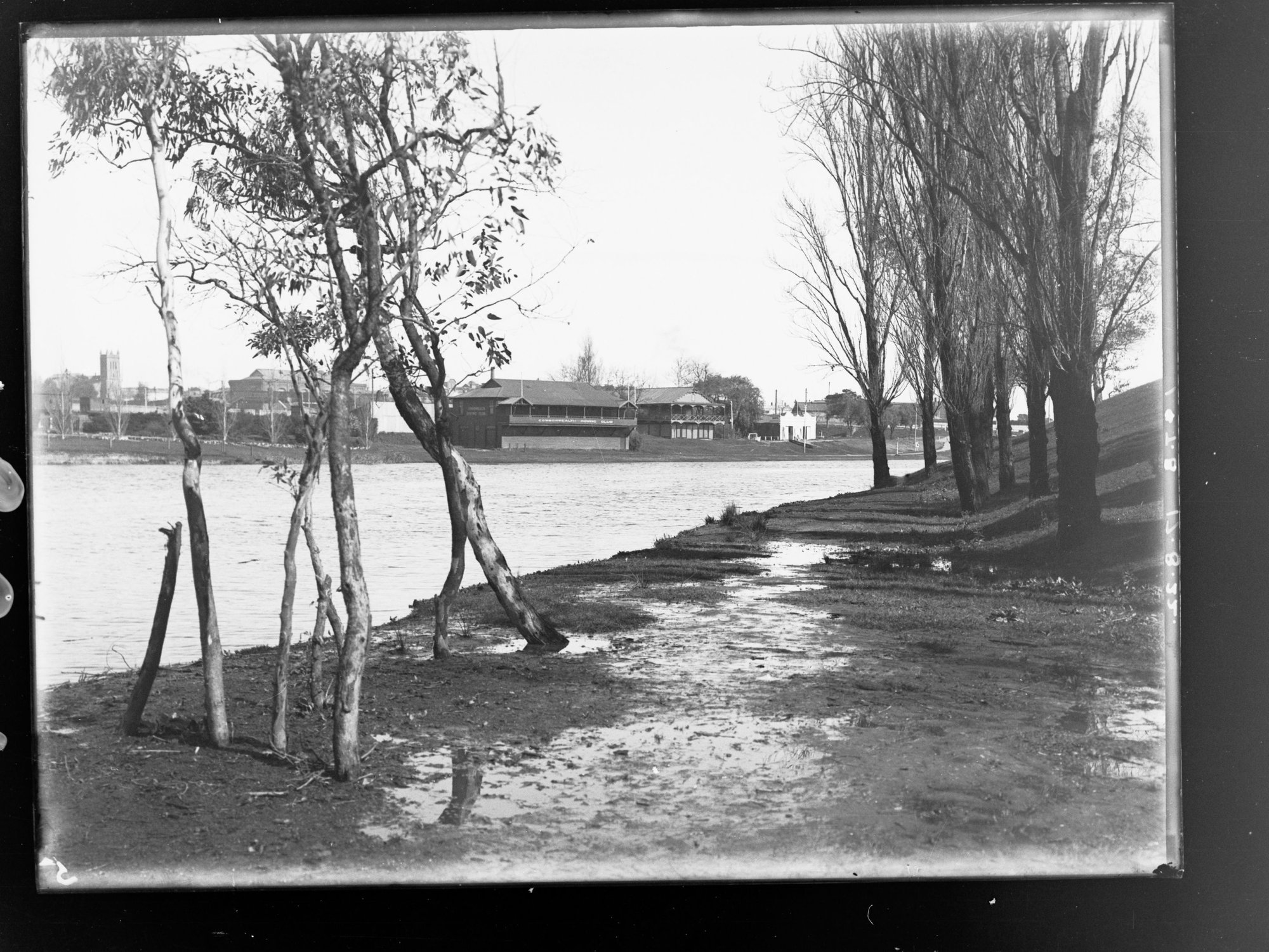 Torrens Lake, Adelaide,  after heavy rain