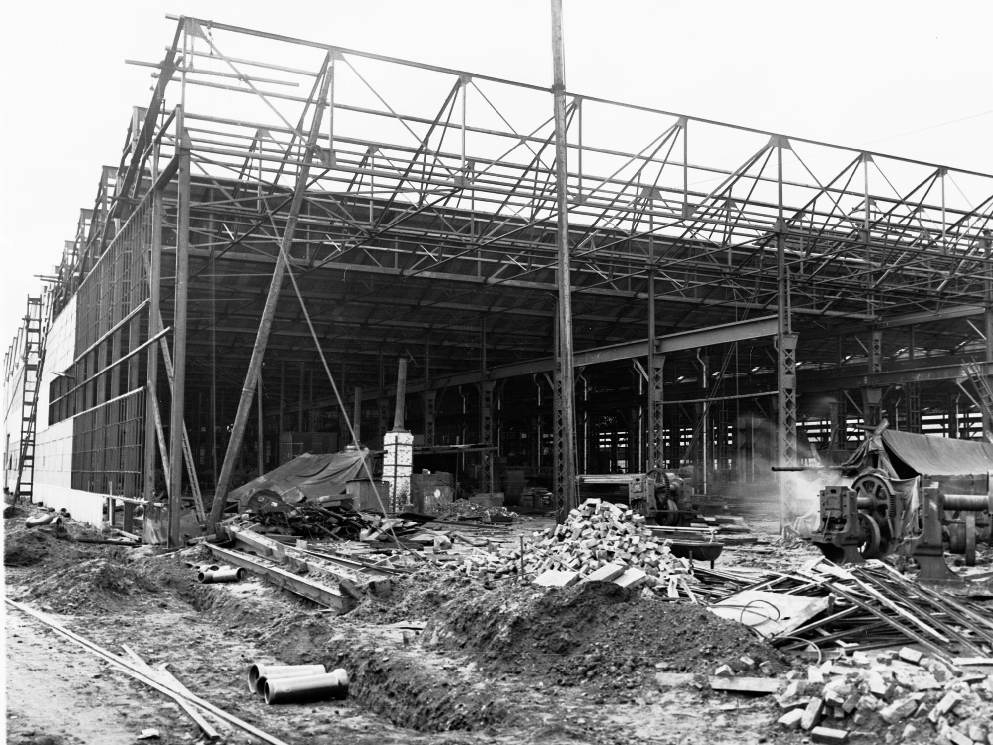 Construction of Islington Railway Workshop