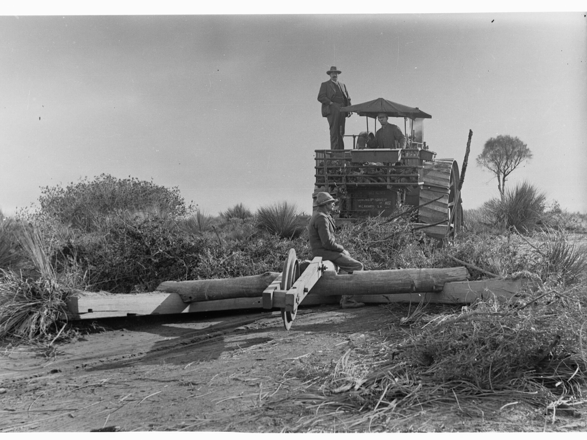 Men clearing bushland
