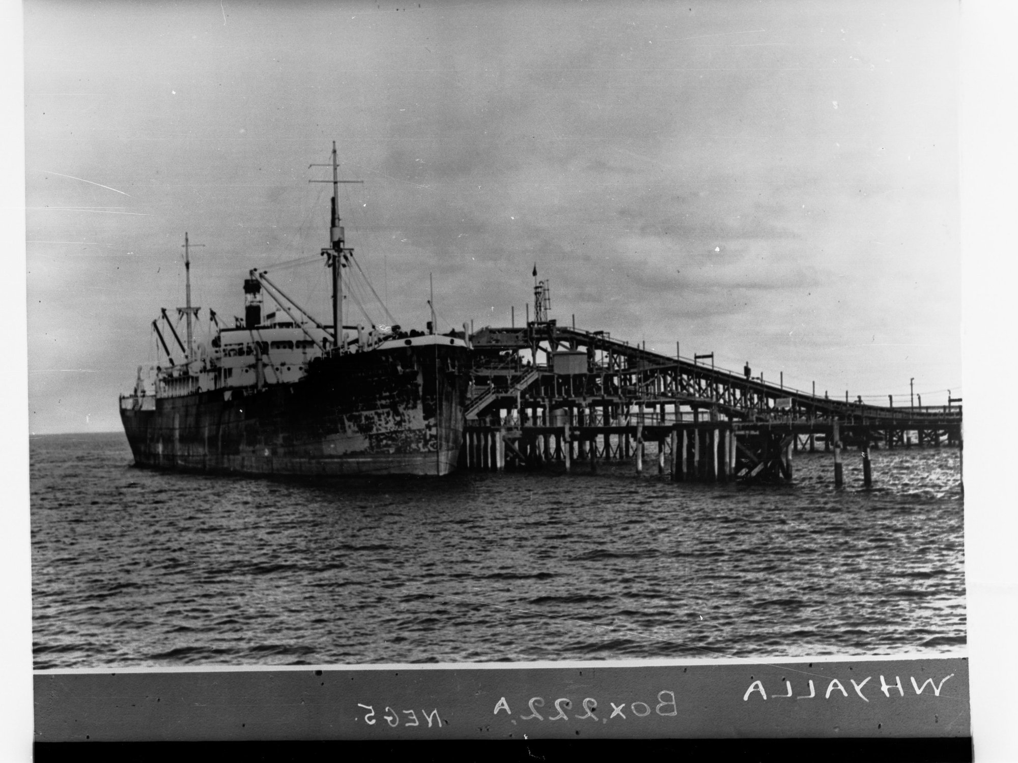 Whyalla - showing ship berthed.