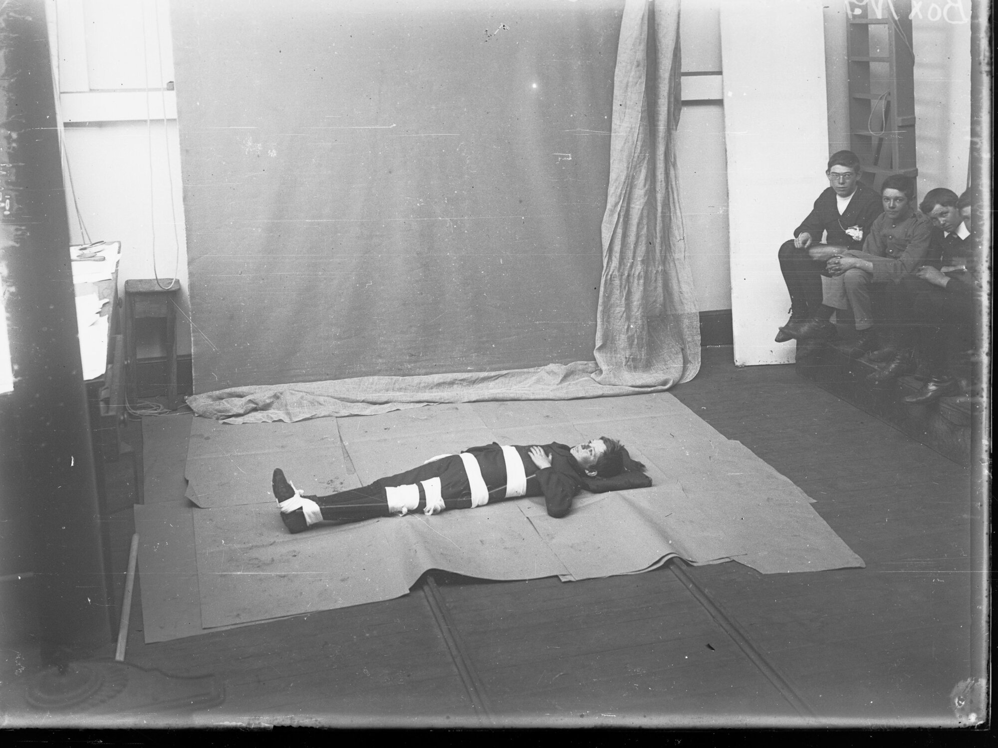 First Aid class: class conducted by Dr Rogers
