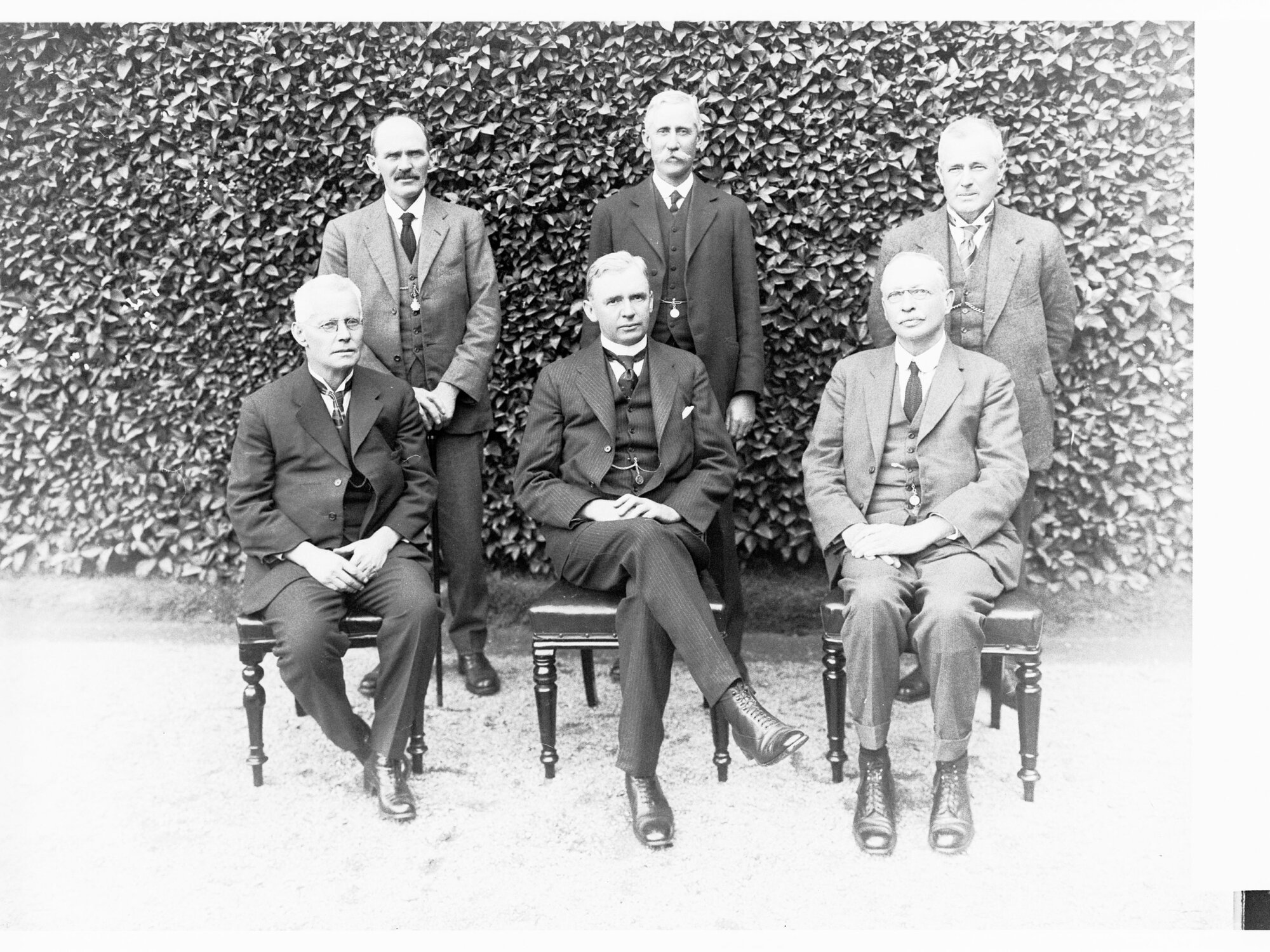 Group photograph of Barwell Ministry - shows G F Jenkins, E A Anstey, T Pascoe, H N Barwell and W Hague