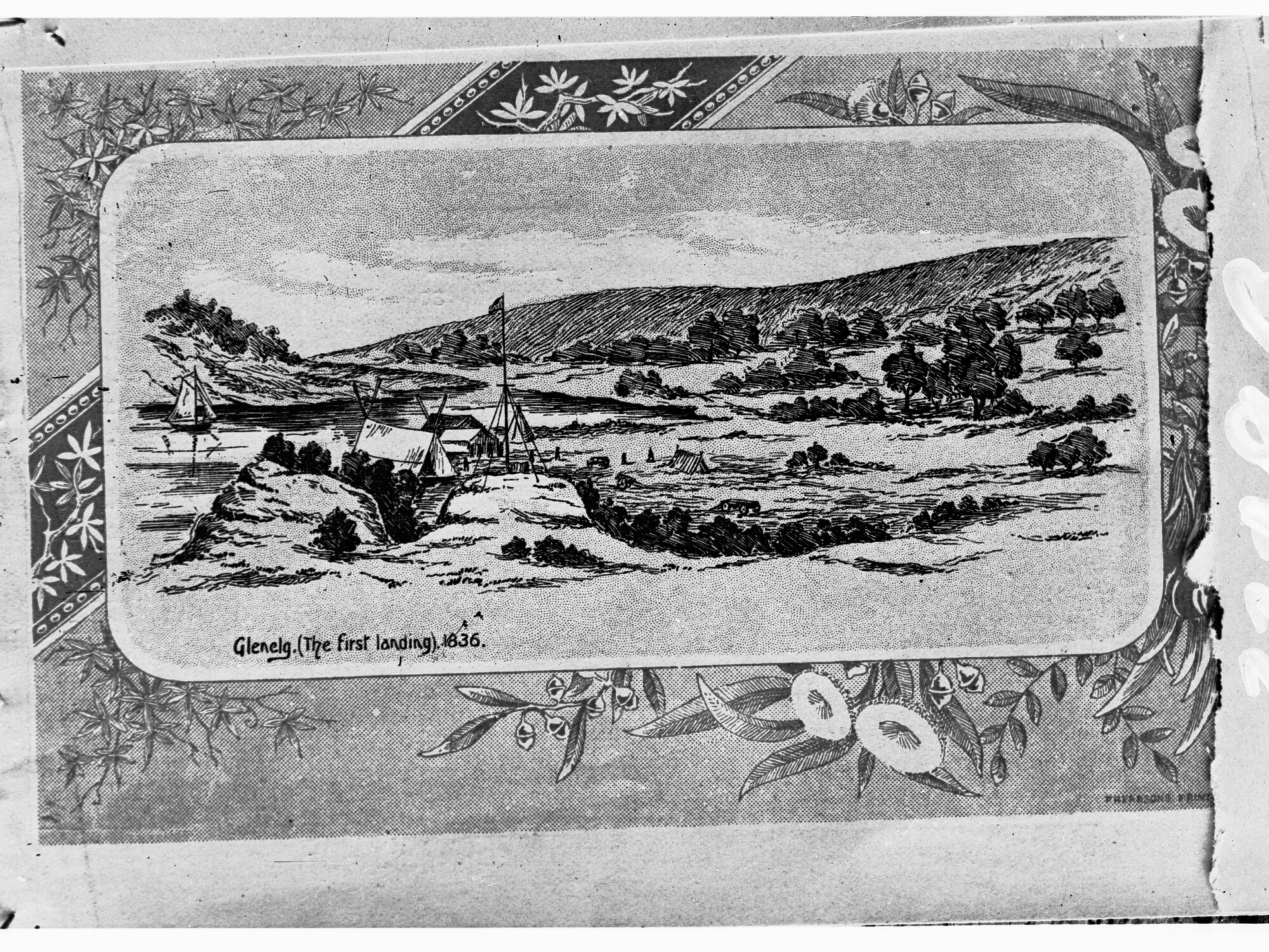 Glenelg (the first landing), 1836 - Sketch
