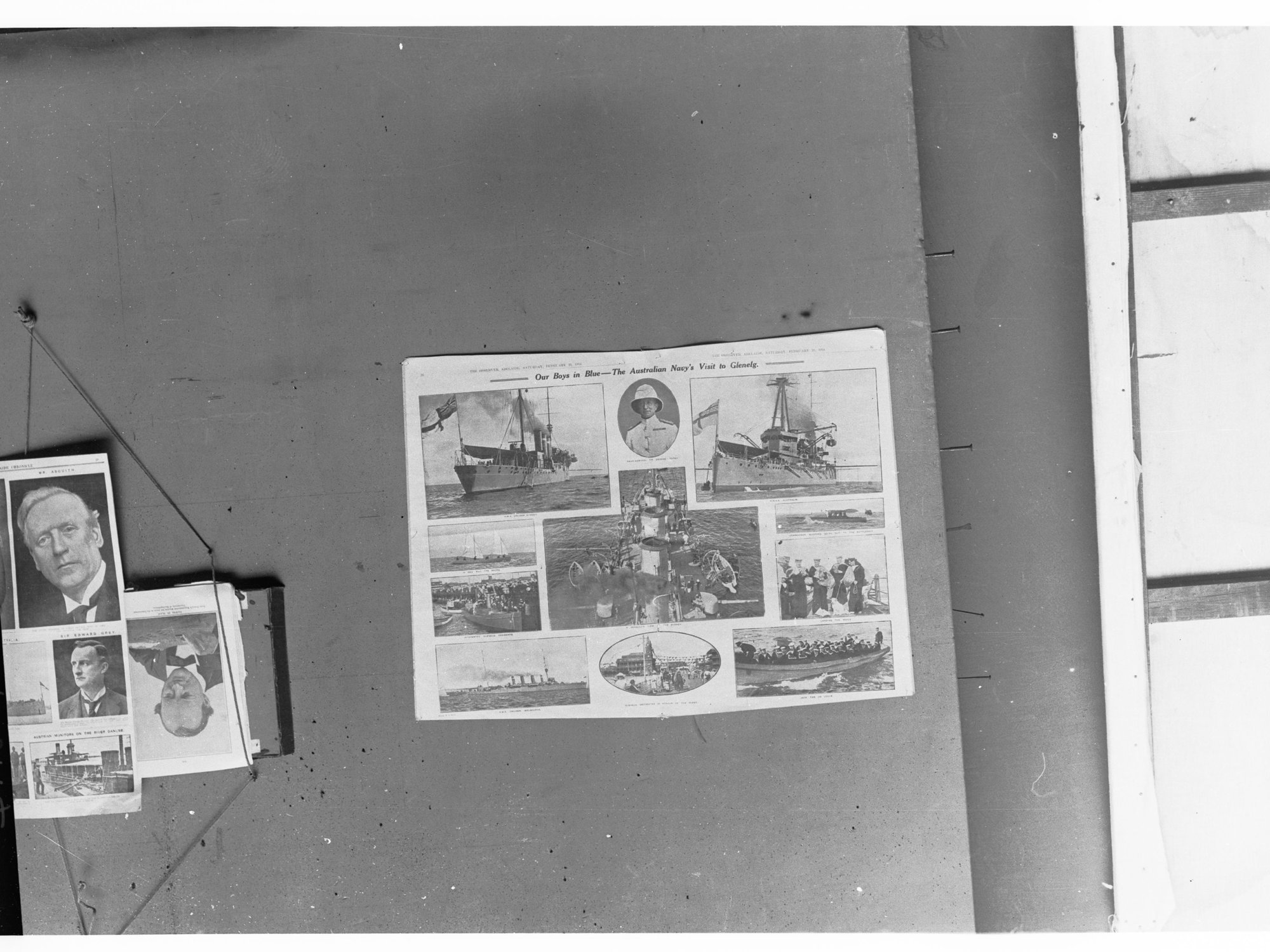 The Australian Navy's Visit to Glenelg - showing a collection of pictures (from The Observer newspaper)