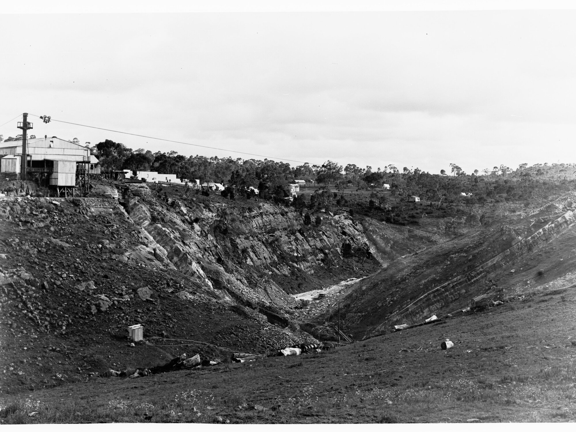 Construction of Barossa Reservoir at Gawler