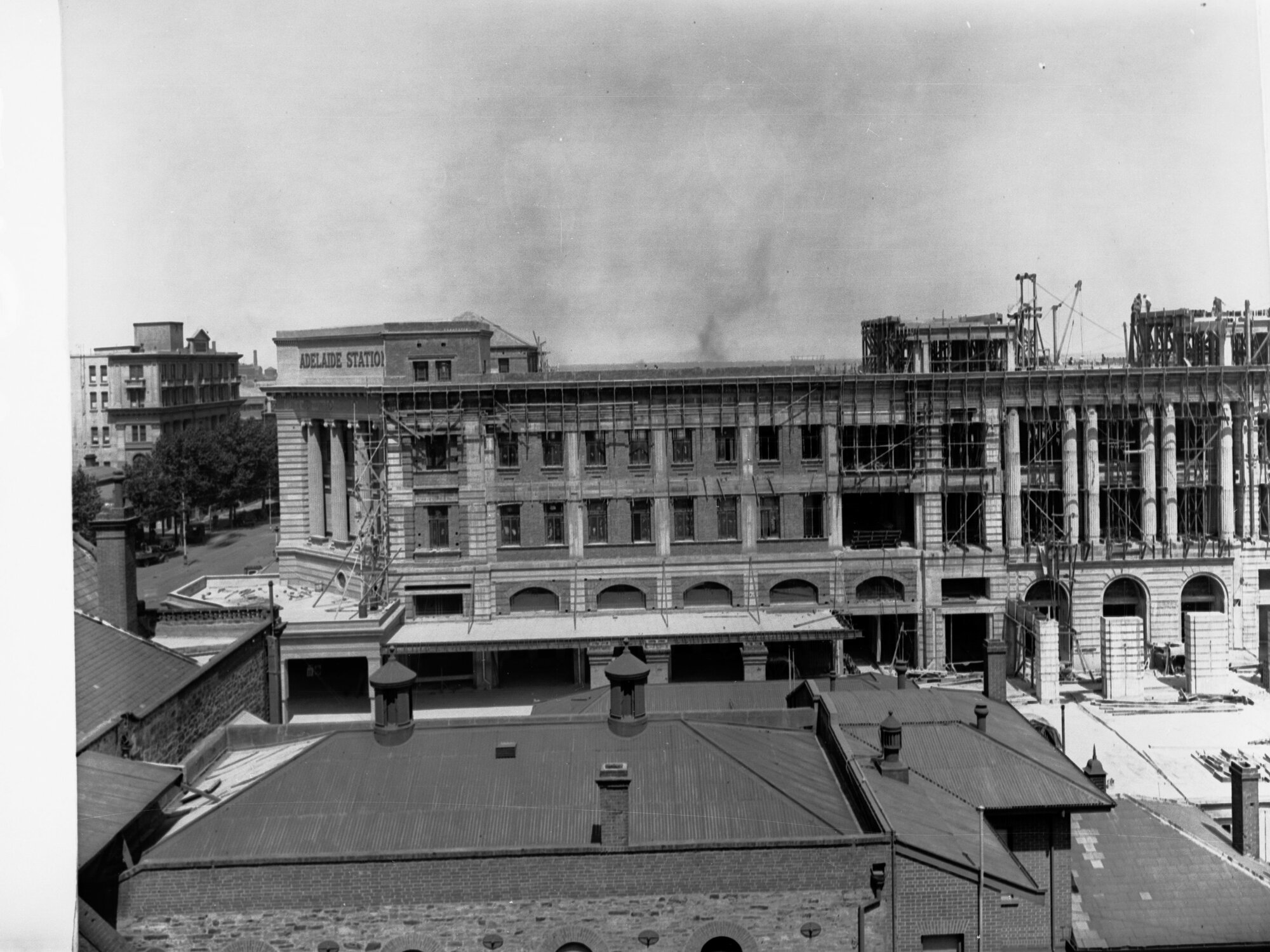 Adelaide Railway Station Under Construction