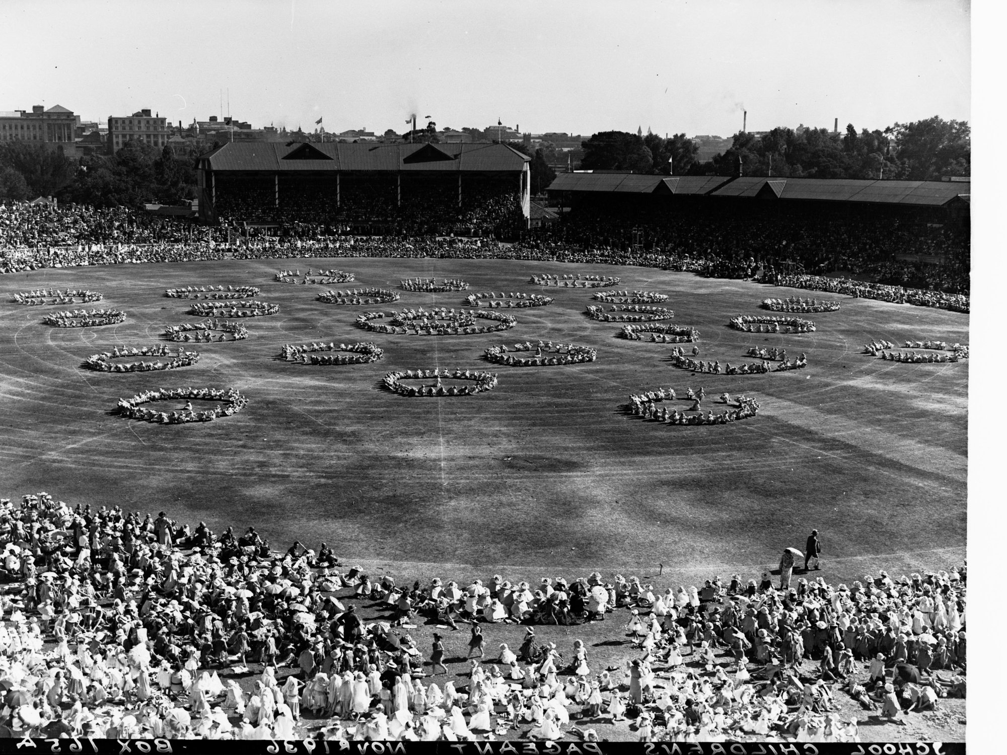 School children's pageant - Adelaide Oval for state centenary