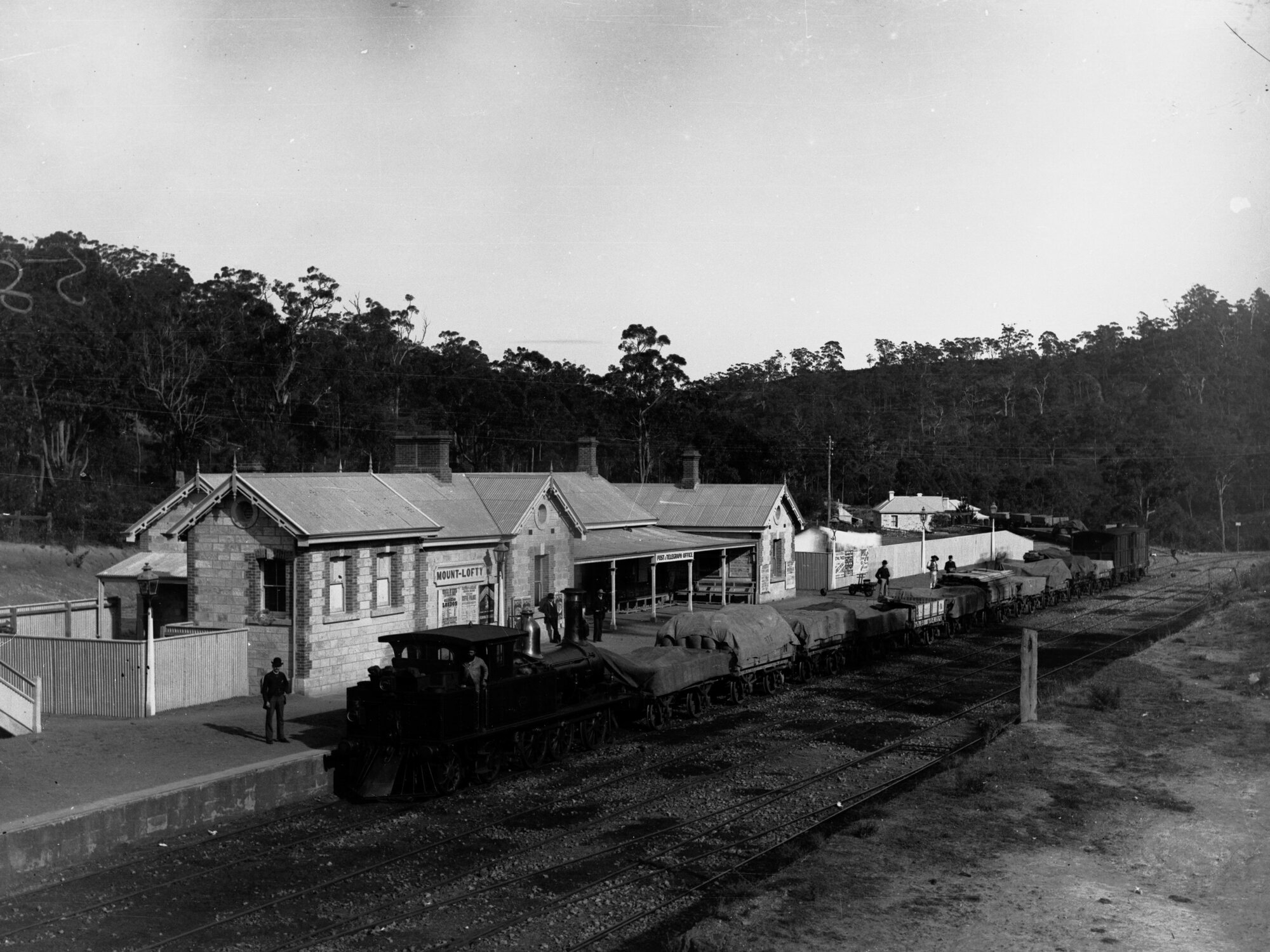 Goods Train at Mount Lofty Drawn by a K Class Engine