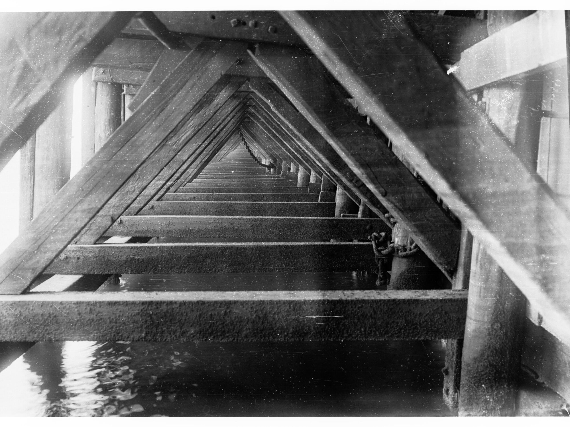 Port Adelaide Wharf Showing Structural Supports