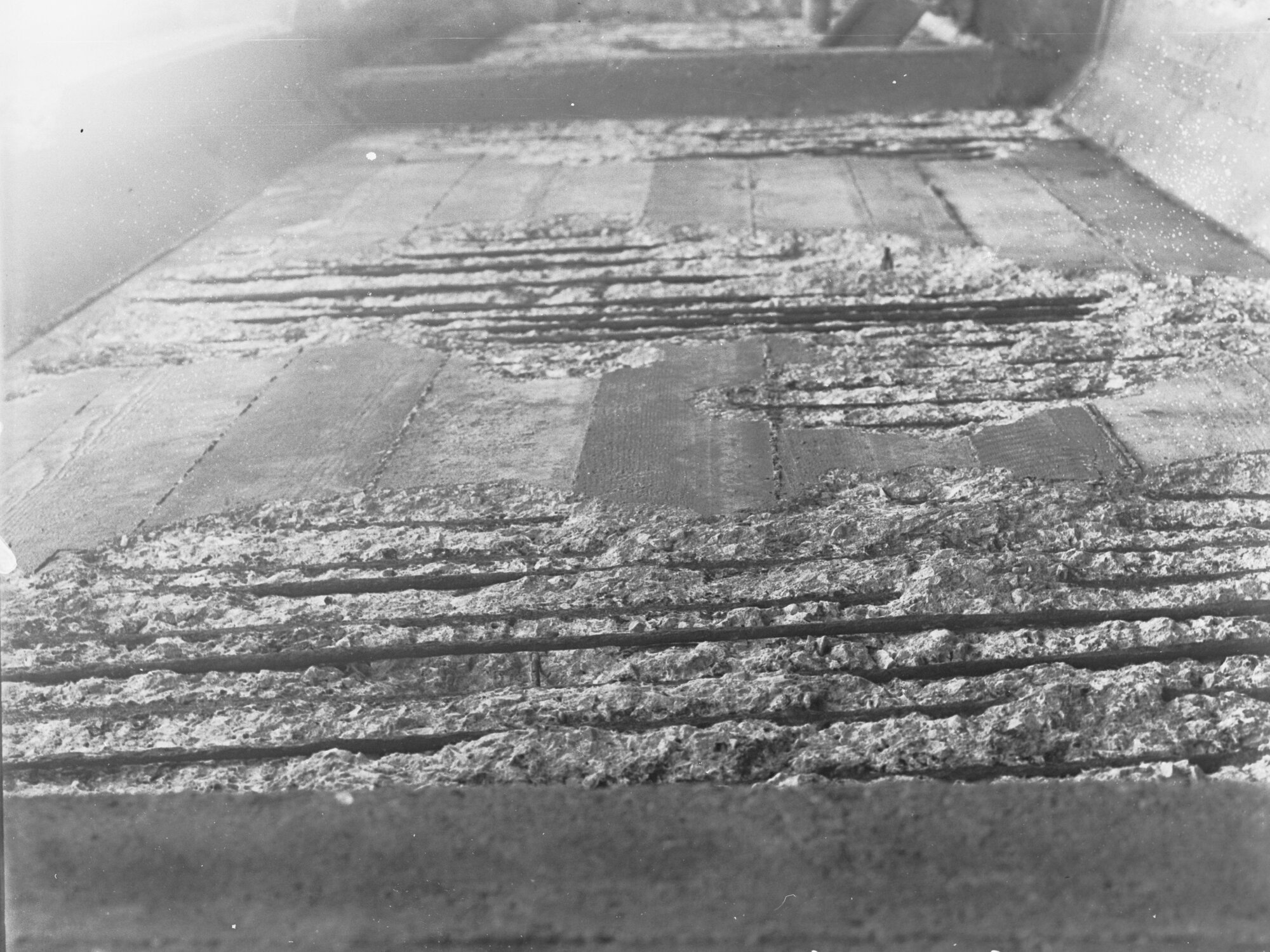 Sugar Company's wharf at Port Adelaide - underside of decking