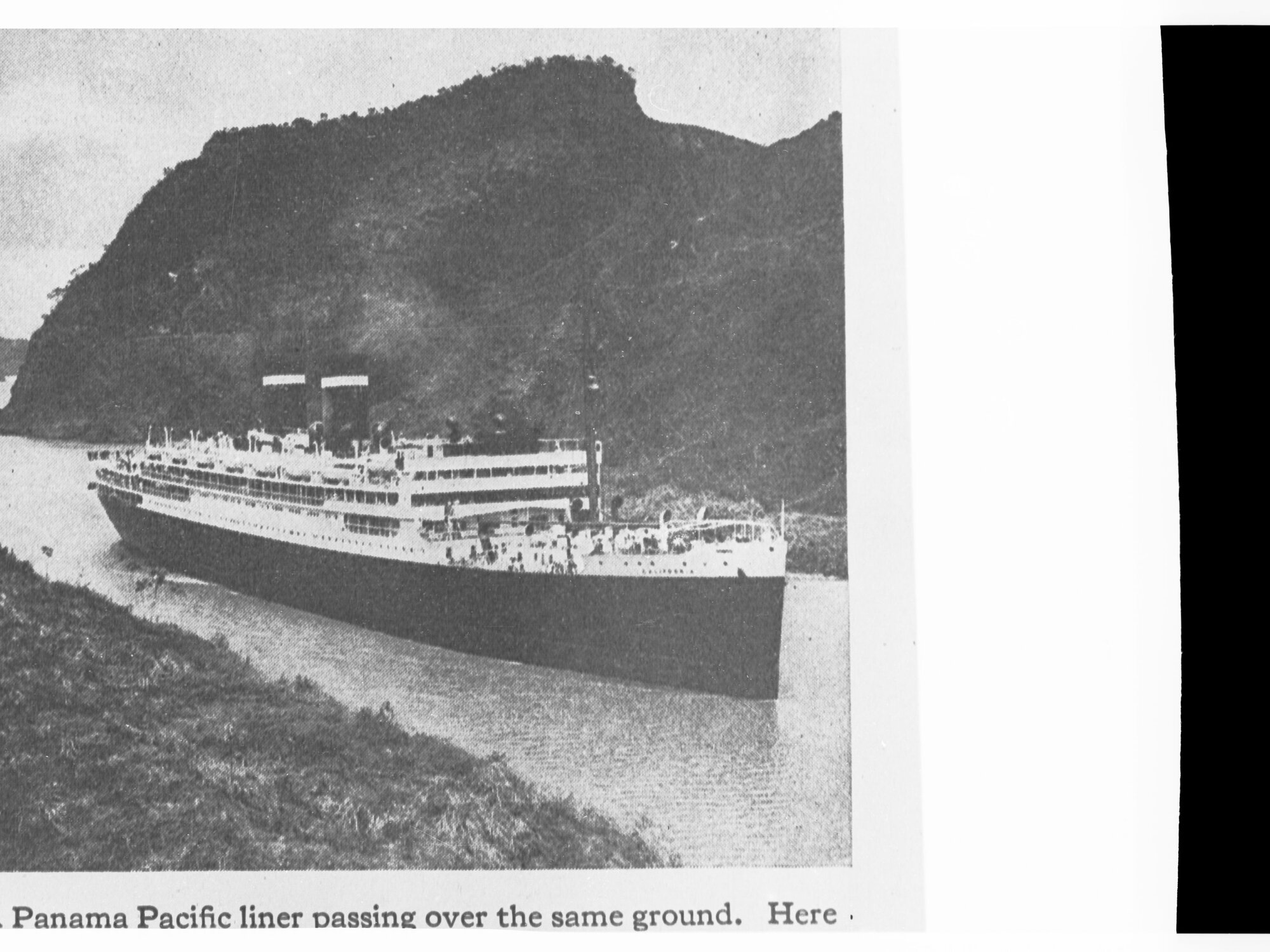Ship Passing Through Panama Canal