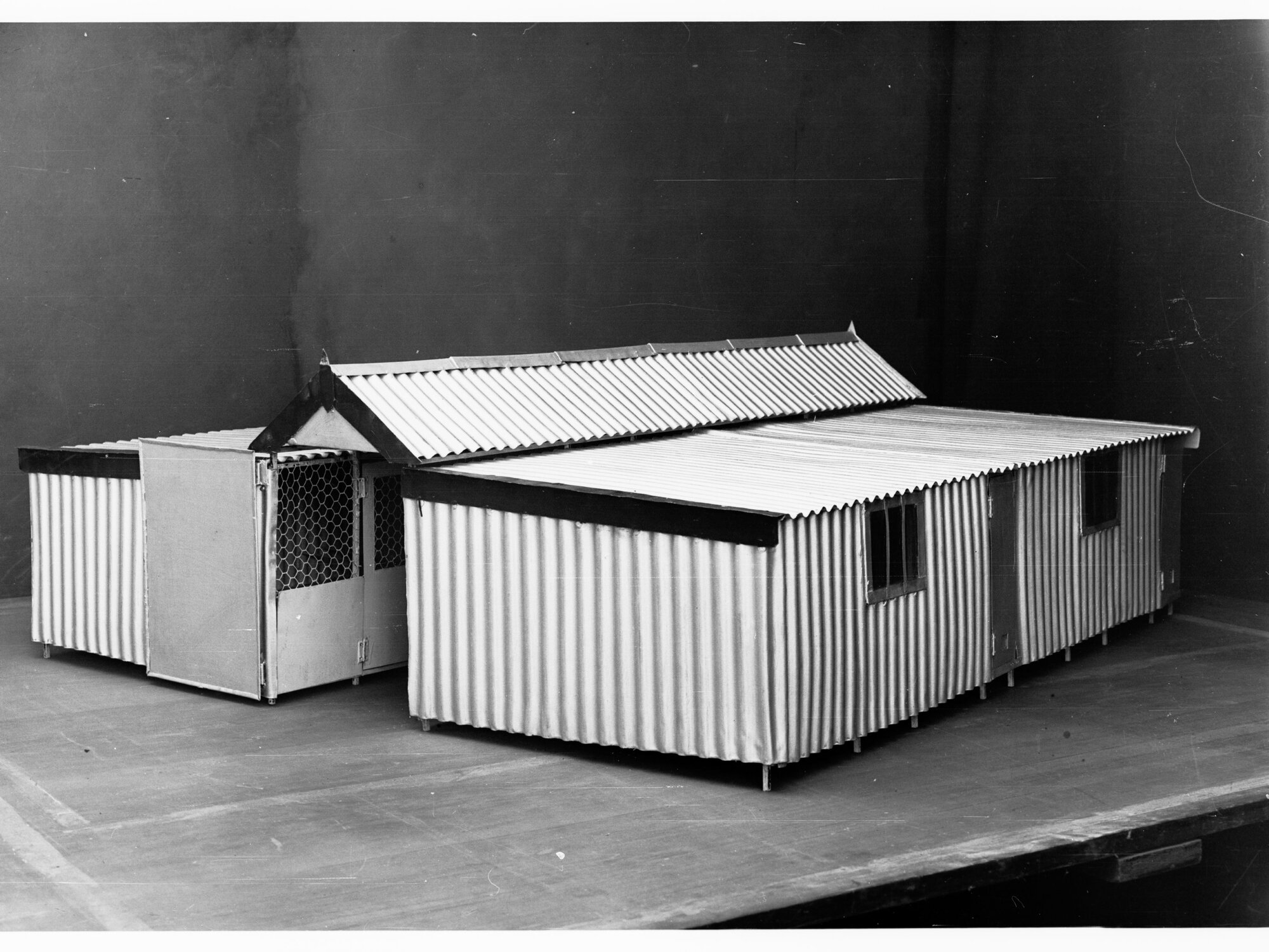 Model of poultry pen for Parafield poultry farm