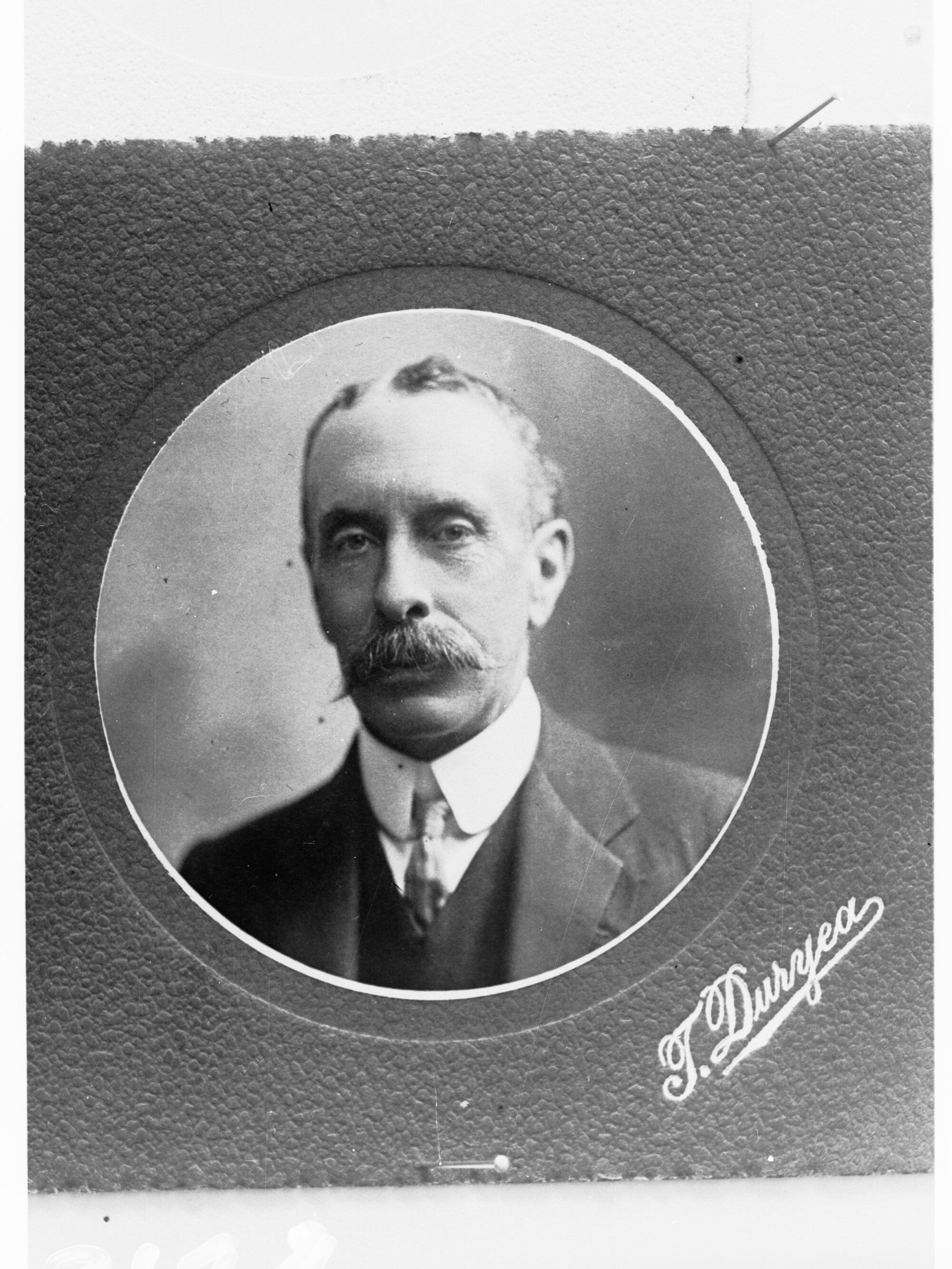 Portrait of an unidentified man - no information recorded (T Duryea, Photographer)