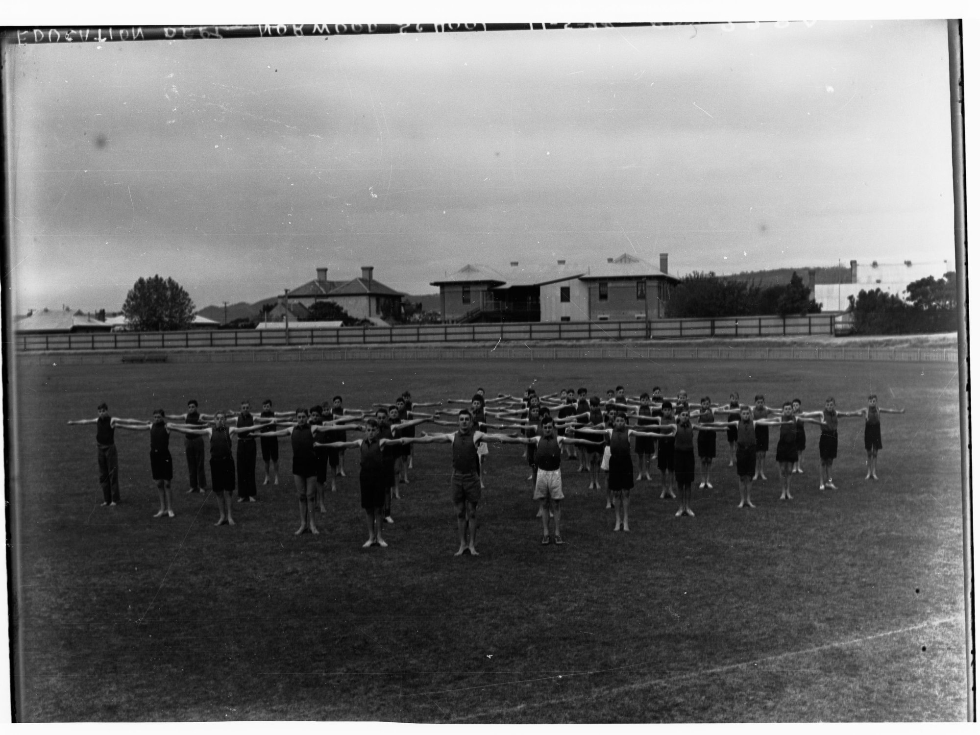 Boys Exercise Drill