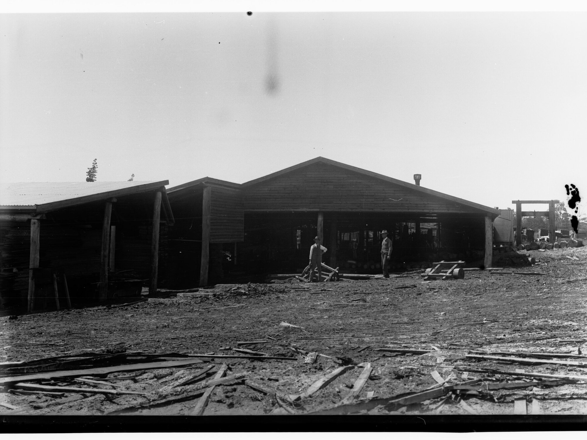 Timber mill showing timber
