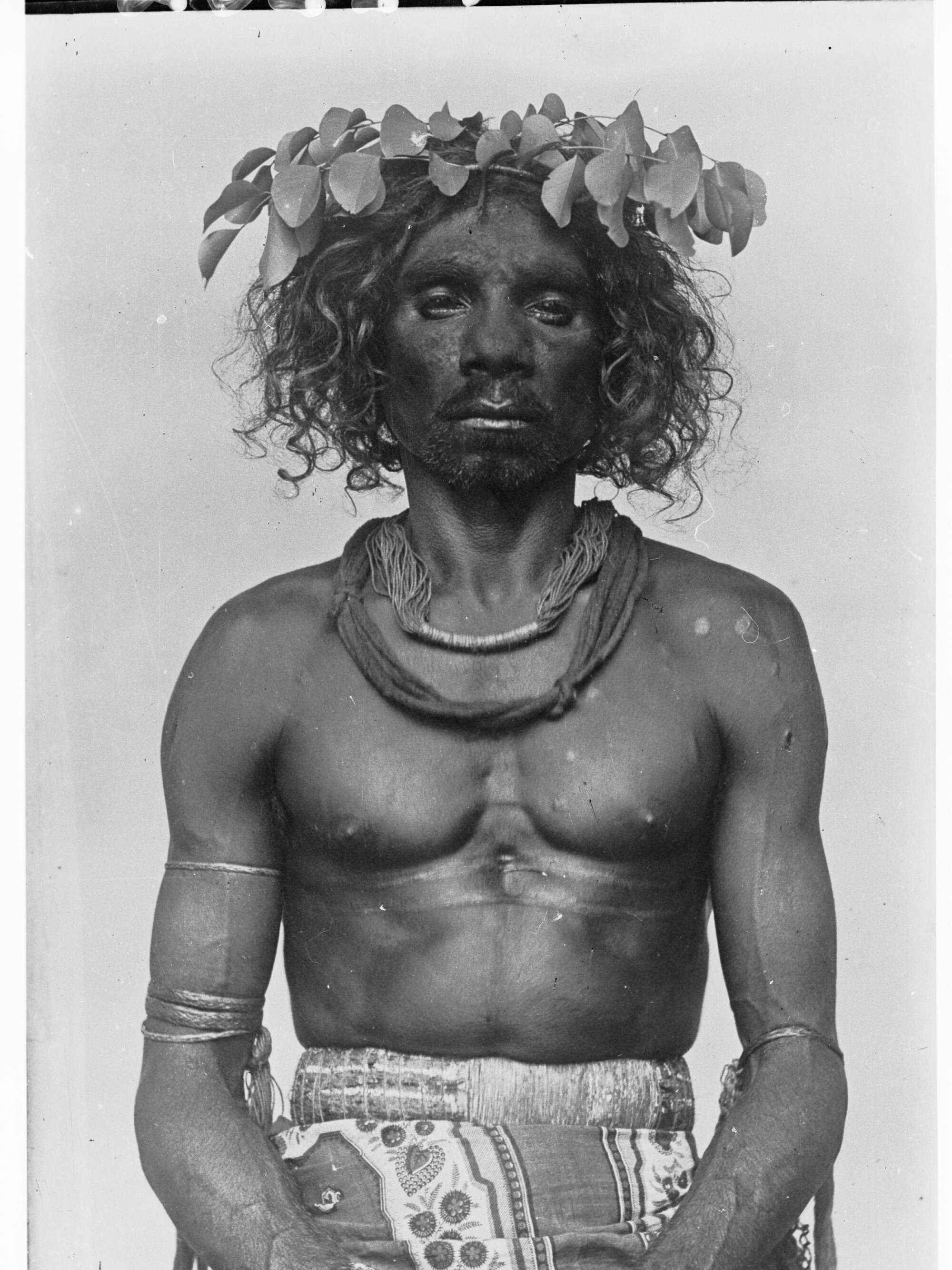 Pacific Islander in traditional costume