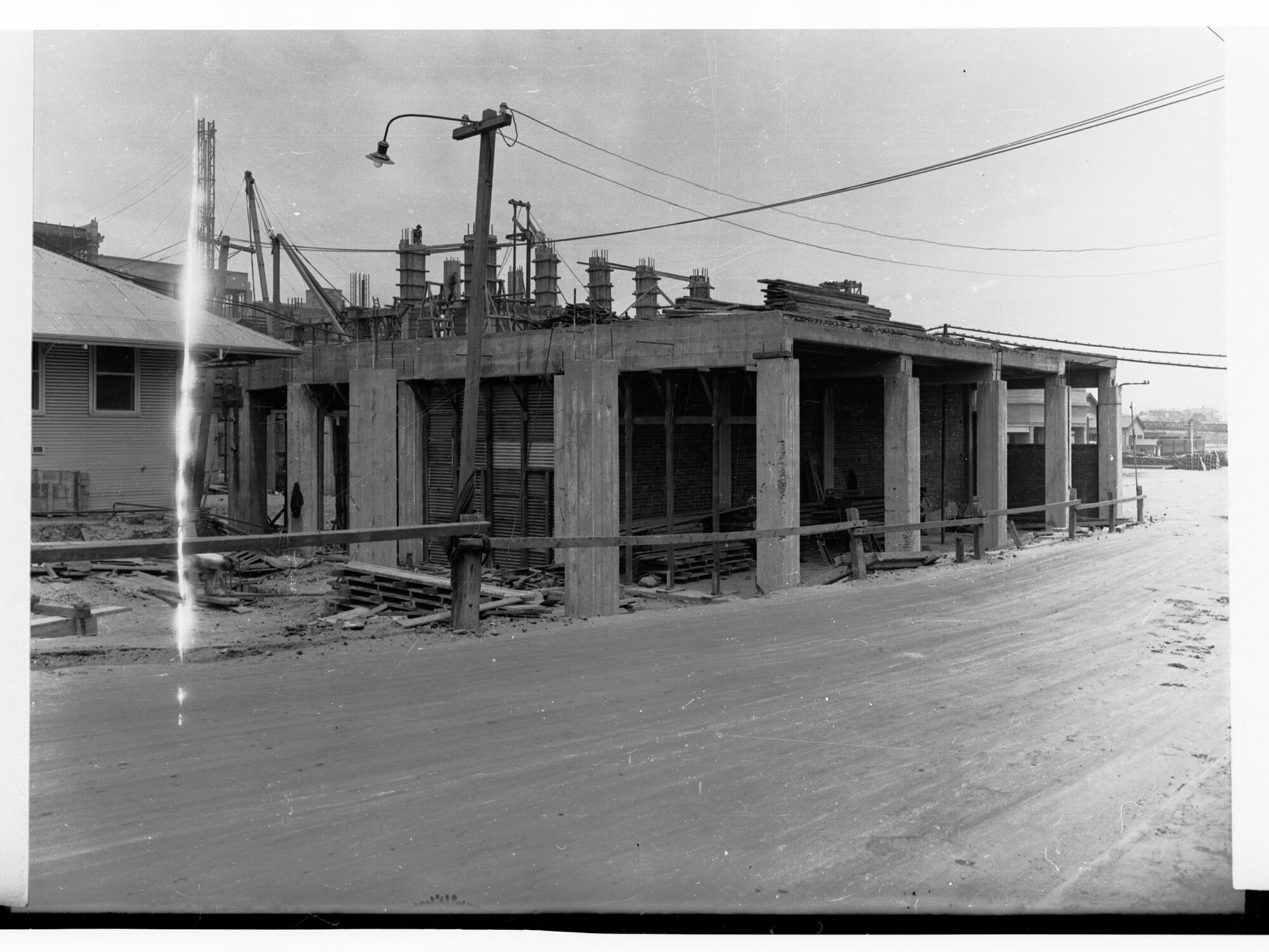 Construction of Adelaide Railway Station