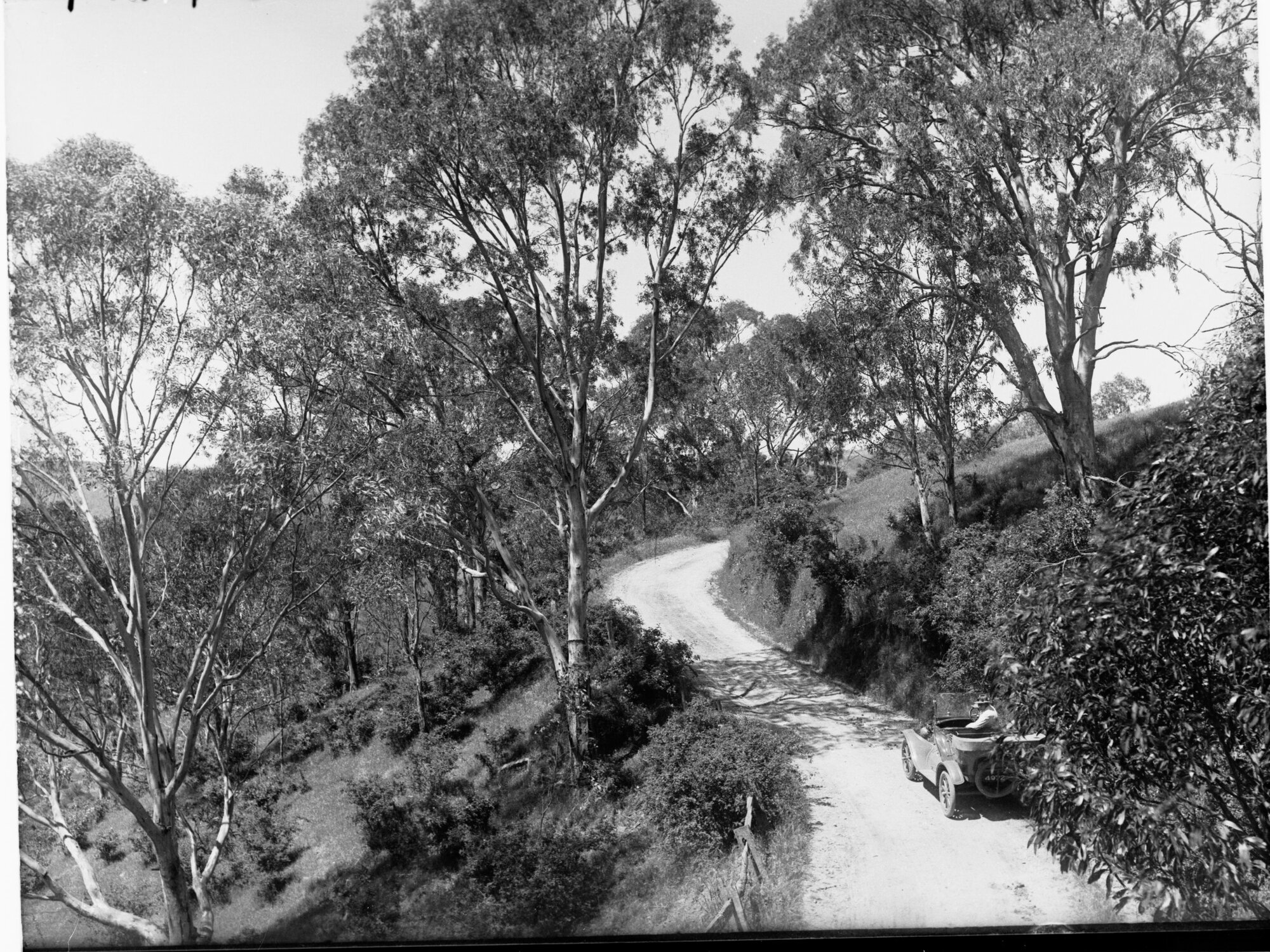 Corkscrew Road near ridge top, Montacute