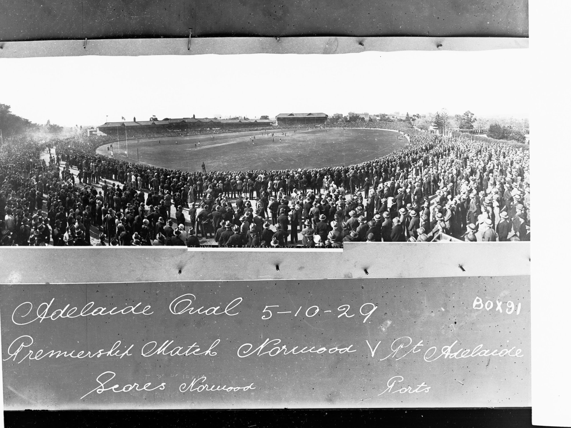 Adelaide Oval Premiership Match Norwood Against Port Adelaide