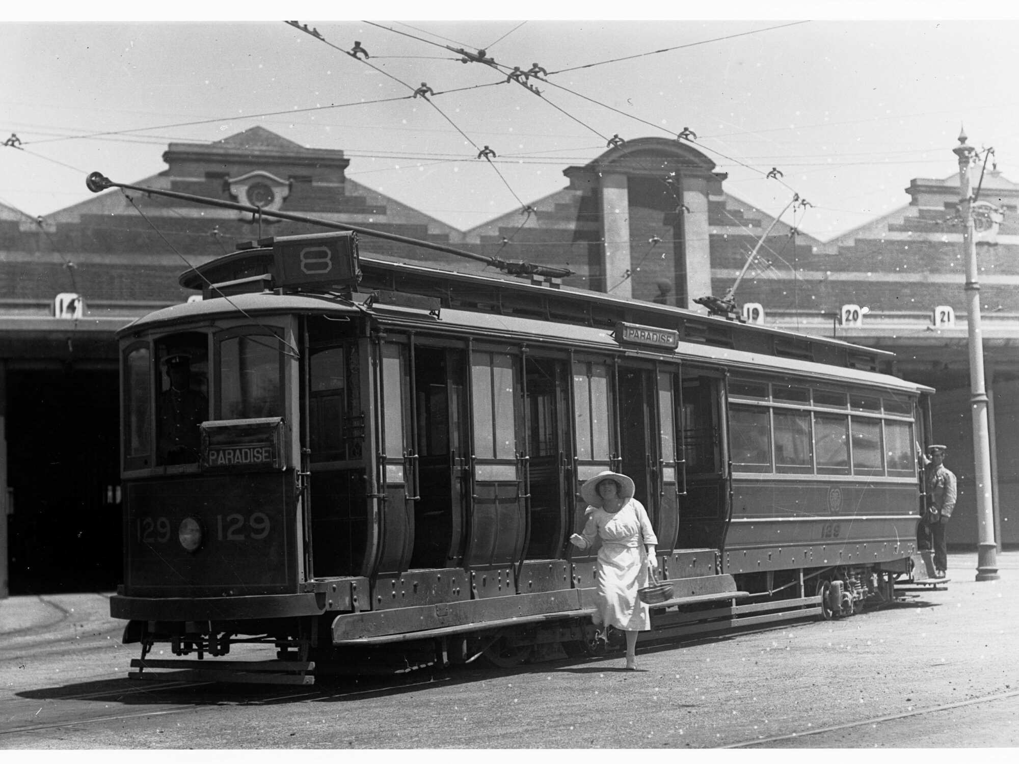 Simulation of a tram accident 