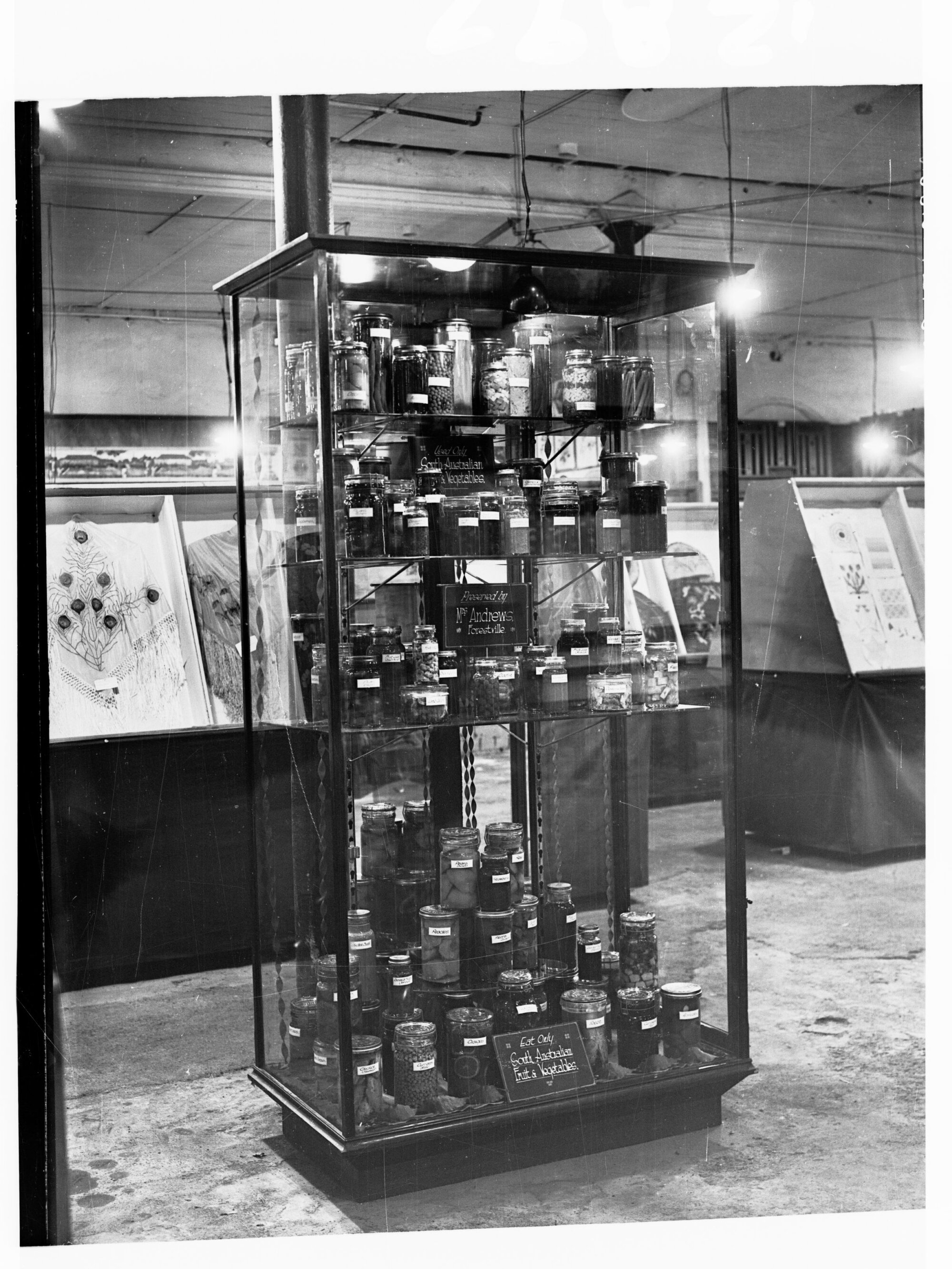 Agricultural Exhibition preserved fruits and vegetables display