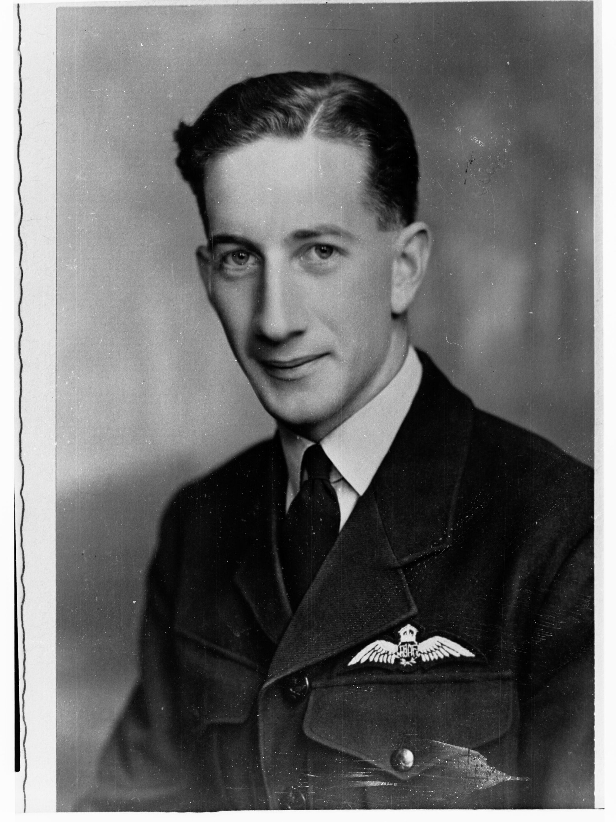 Portrait of man enlisted in Royal Australian Air Force - photo copied for Roll of Honour