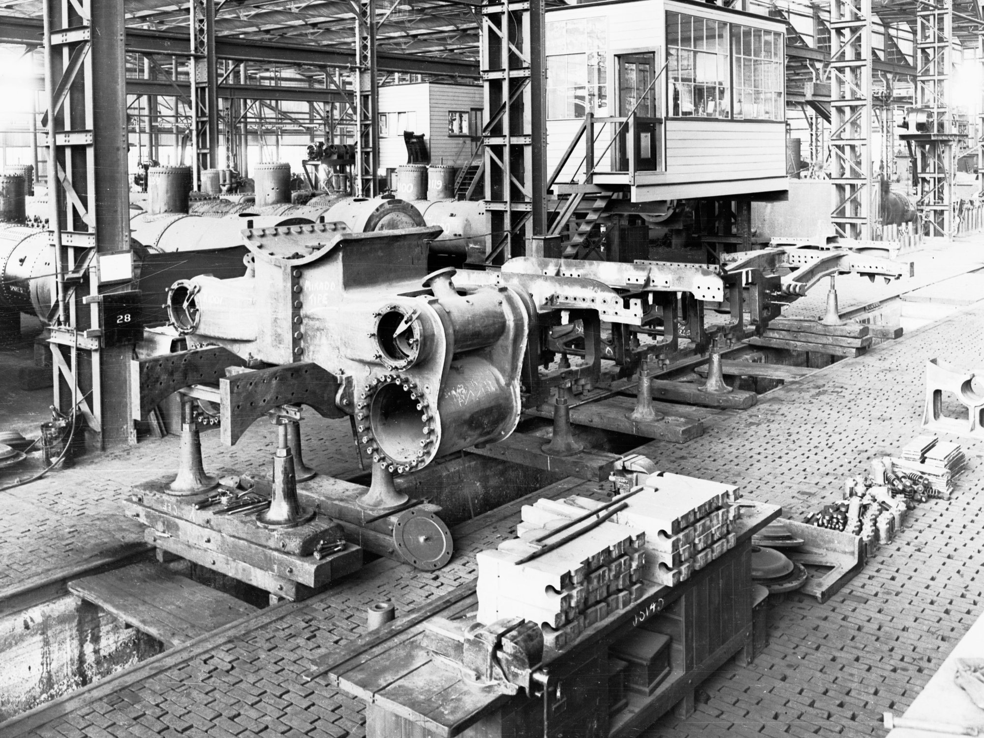 Islington Railway Workshop Showing Machinery and Office