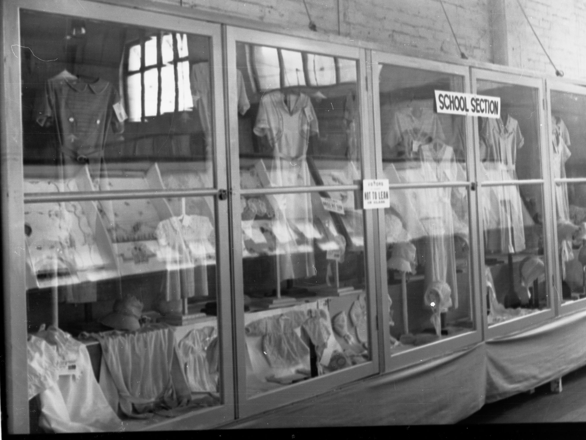 Centenary exhibition school section - dressmaking display