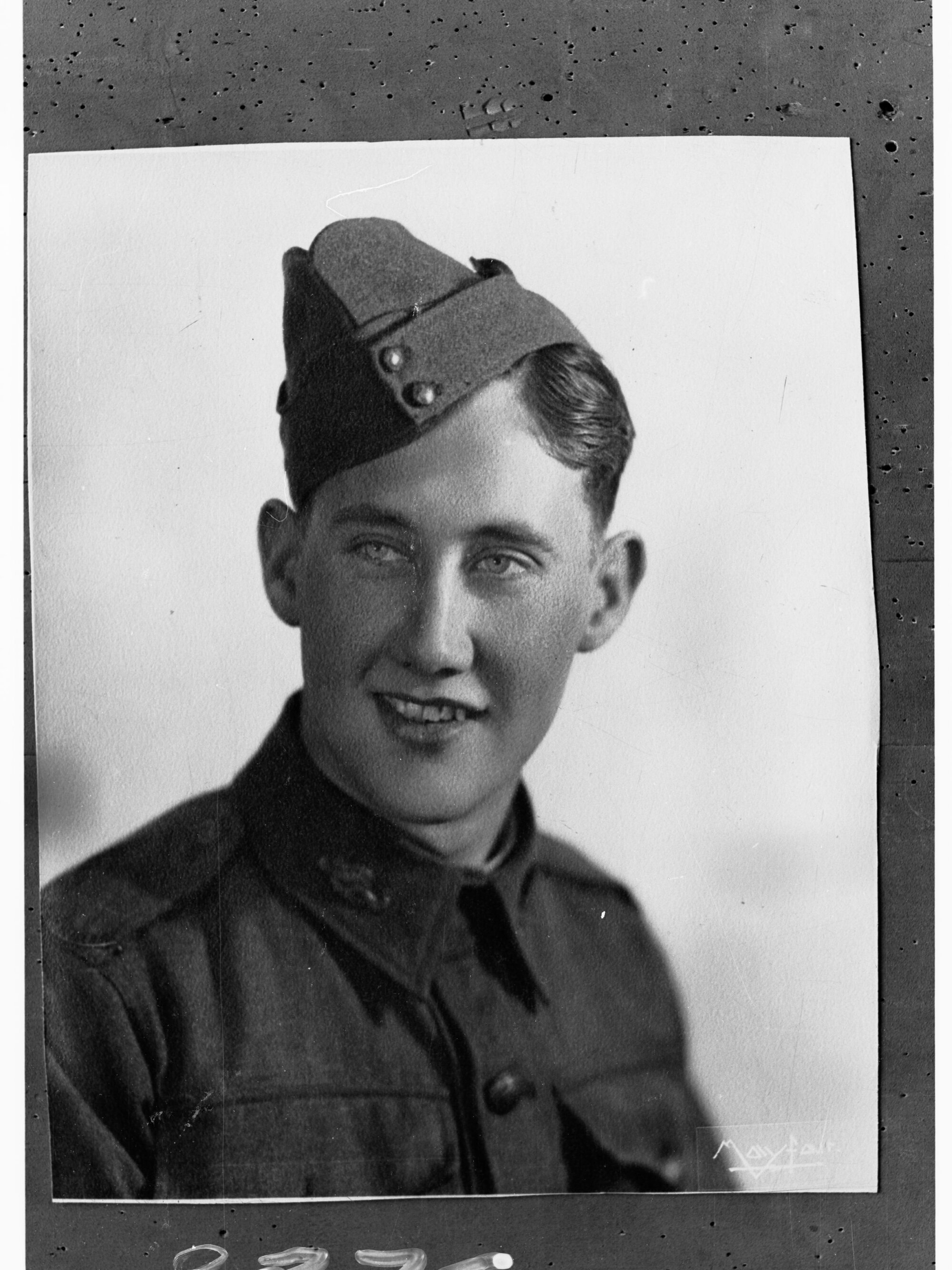 Portrait of a soldier in Australian Imperial Force - photo copied for Roll of Honour