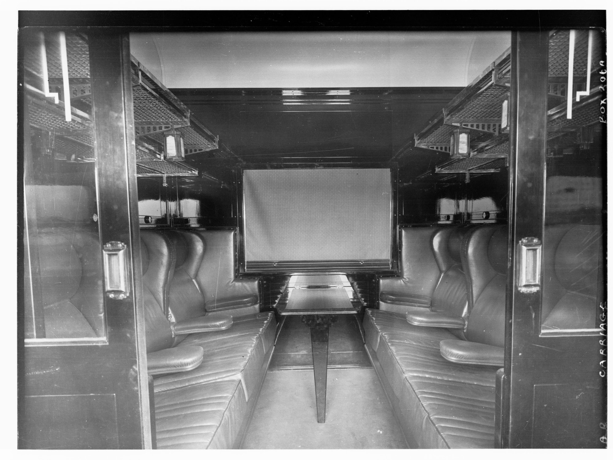 Interior of a railway carriage