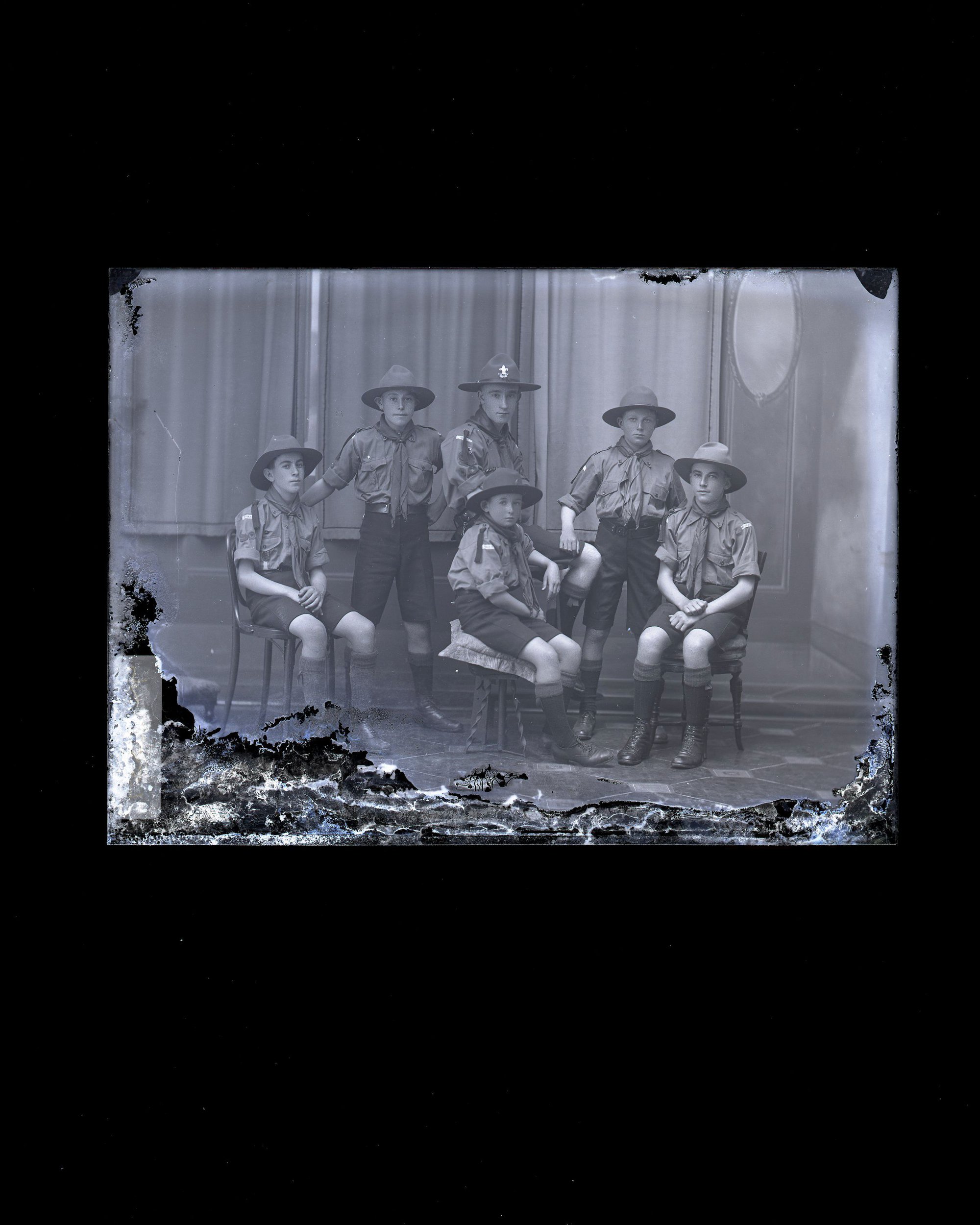 Six Boy Scouts - Unidentified